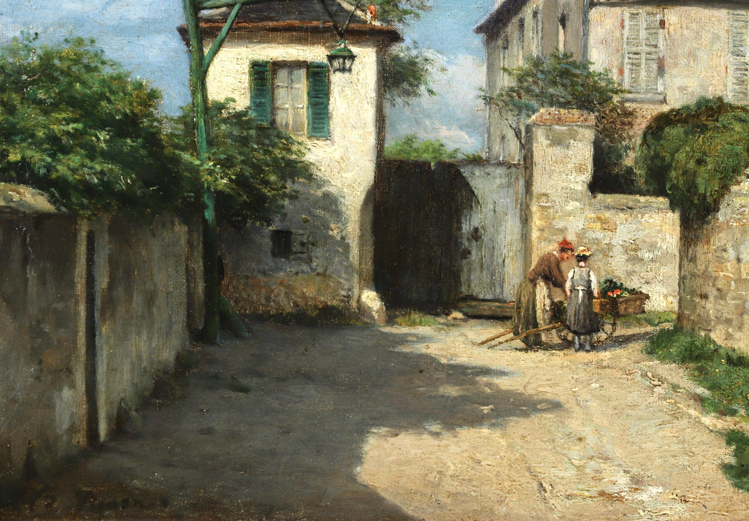 The Village - Auvers-sur-Oise - Impressionist Landscape Painting - Victor Vignon For Sale 2