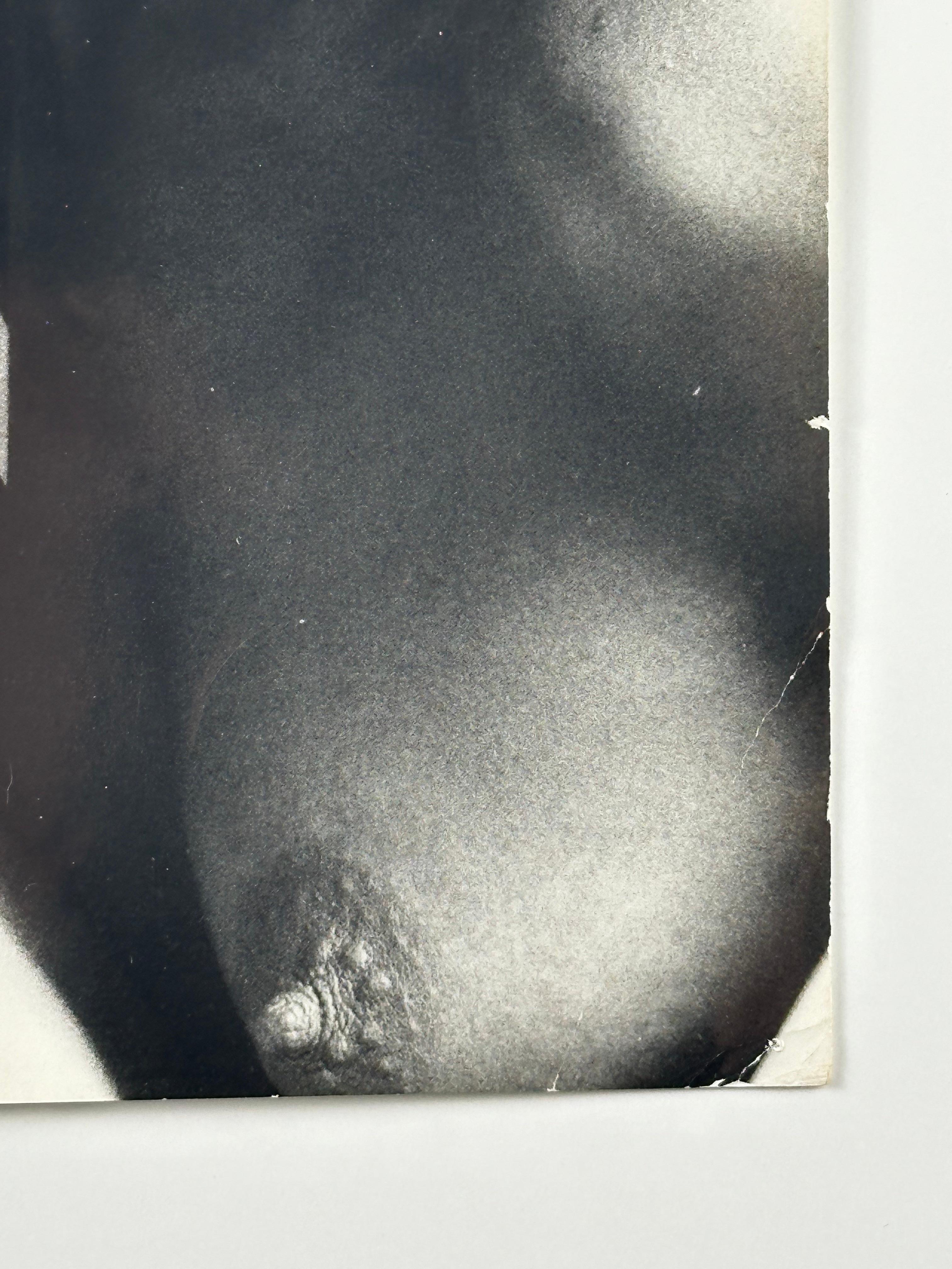 Victor Arimondi (1942-2001). Portrait de Grace Jones, 1975. Le tirage d'époque mesure 8 x 11,75 pouces ; 10,25 x 13 pouces encadré. Cachet du Studio de l'Artistics au verso. Quelques plis dans les coins, trous d'épingle, légères salissures. 

Cet
