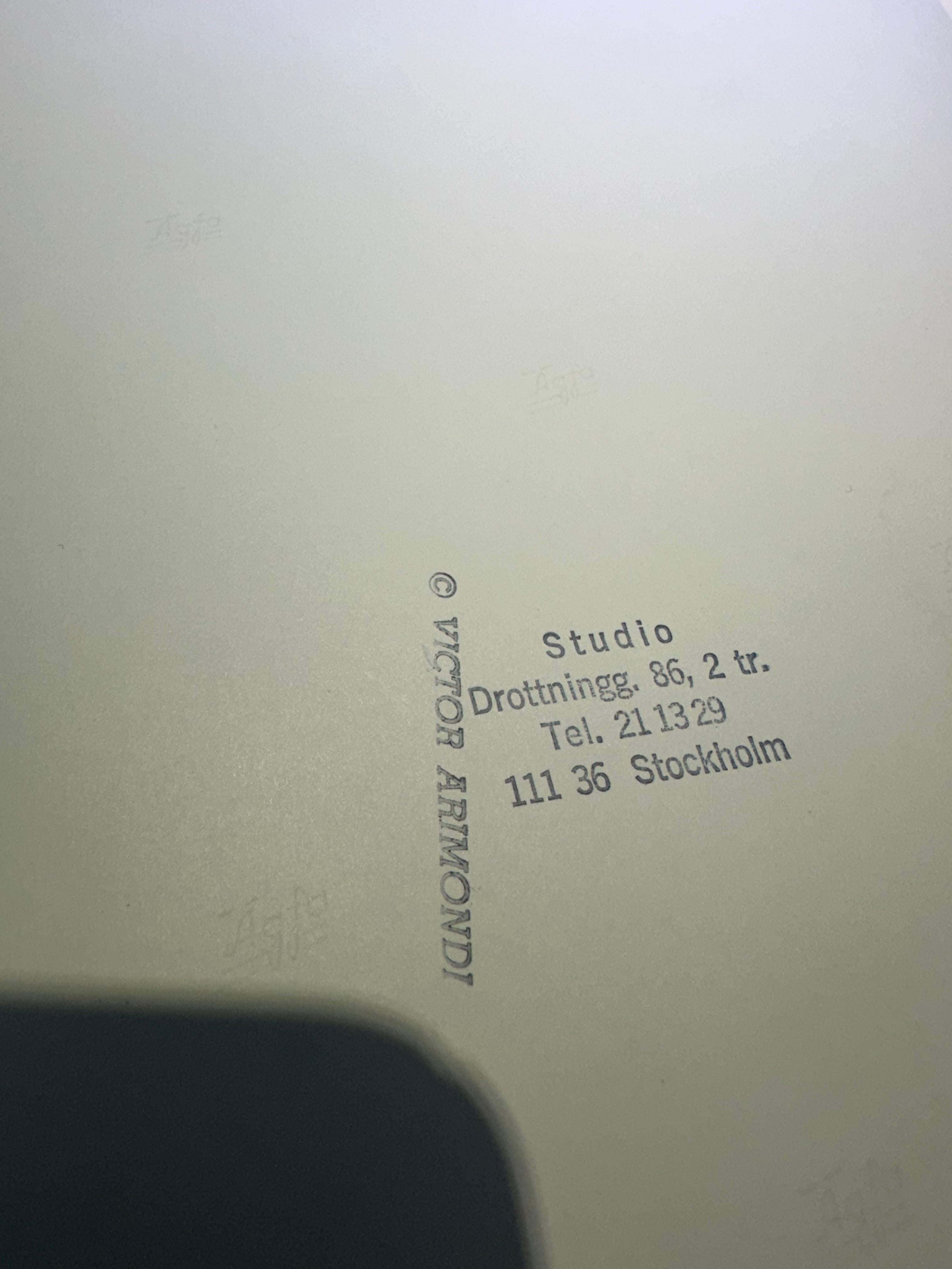 Porträt eines Mannes aus Denim – Photograph von Victor Arimondi