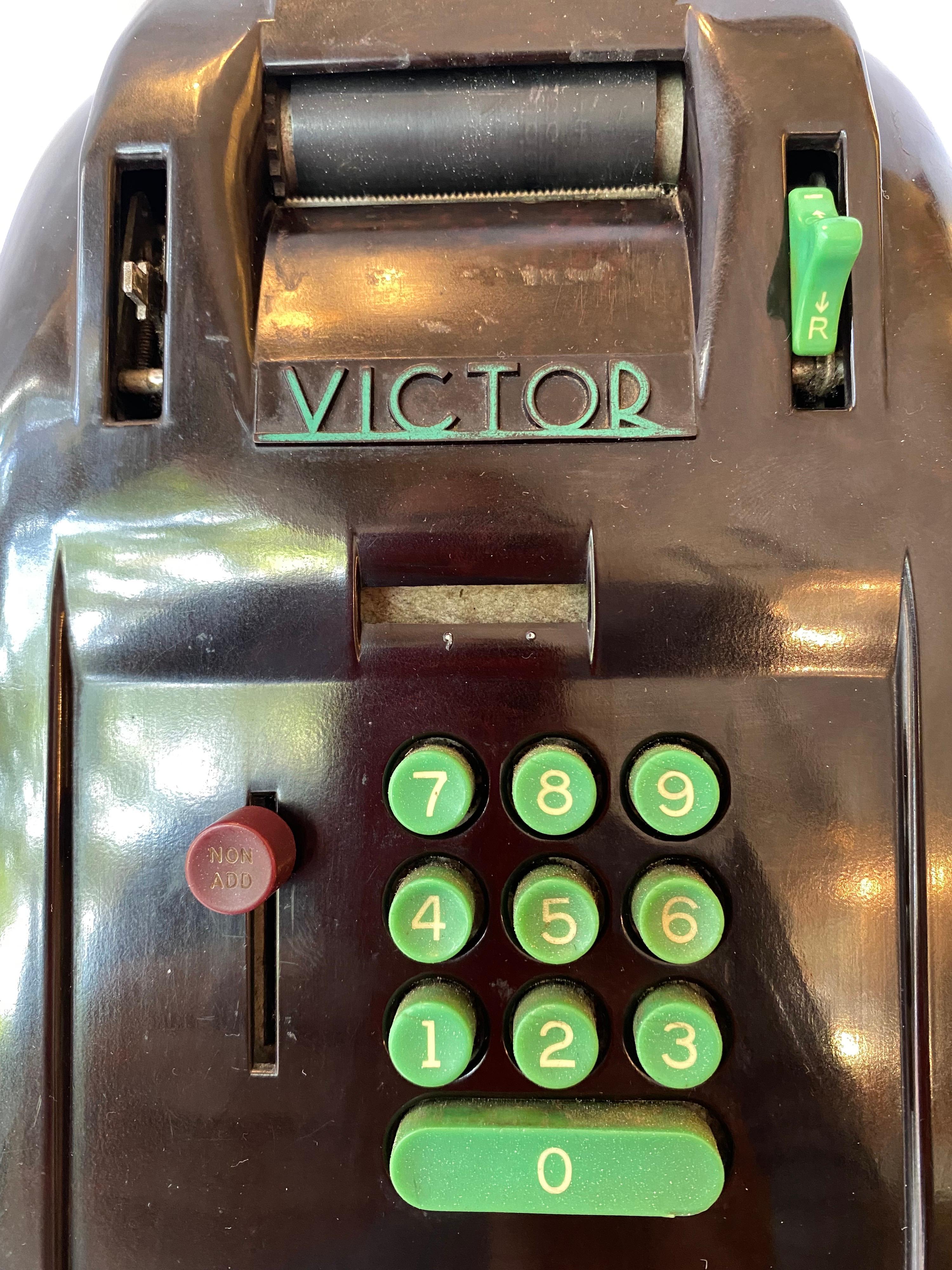 American Victor Bakelite Adding Machine, 1937