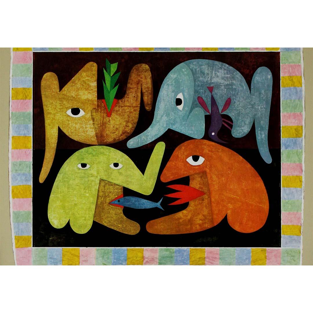 1974 original exhibition poster at Galerie Alexandre Iolas by Victor Brauner For Sale 2