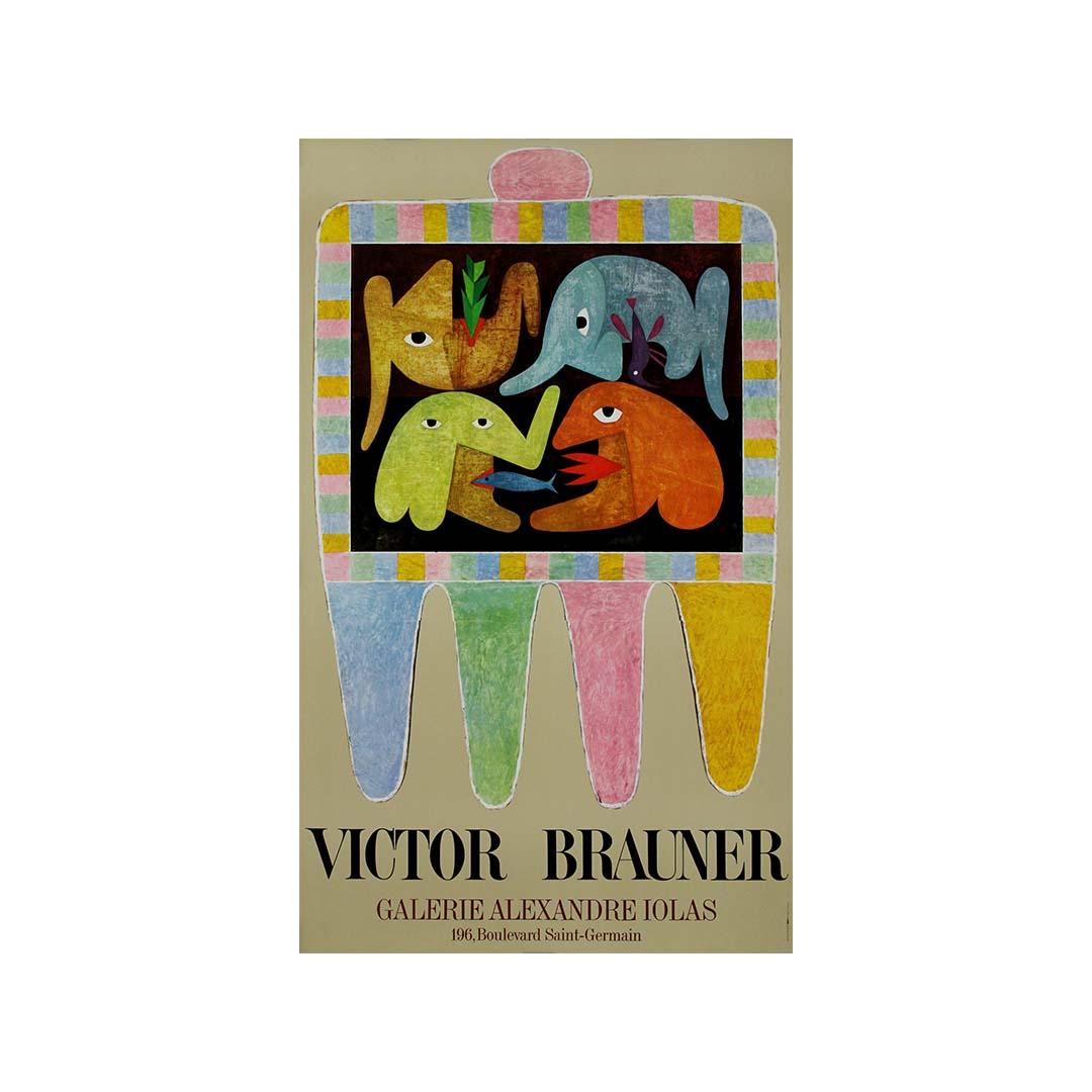 1974 original exhibition poster at Galerie Alexandre Iolas by Victor Brauner For Sale 3