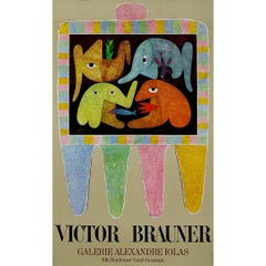 1974 original exhibition poster at Galerie Alexandre Iolas by Victor Brauner