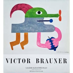 70s poster by Victor Brauner for an exhibition at the Galerie Alexandre Iolas