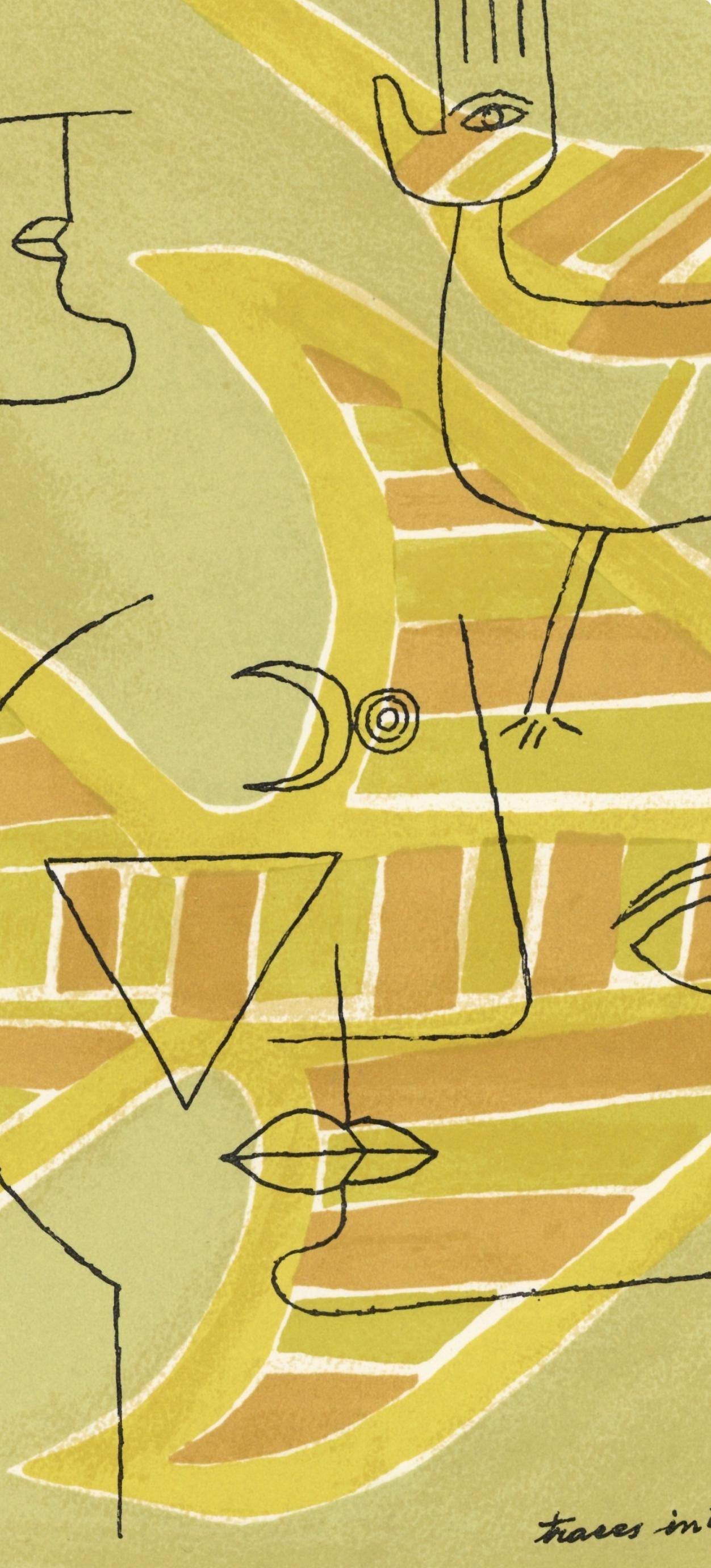 Brauner, Traces interstices, XXe Siècle (nach) (Moderne), Print, von Victor Brauner