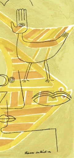 Victor Brauner, The Bird with the Fish, from XXe Siecle, 1963