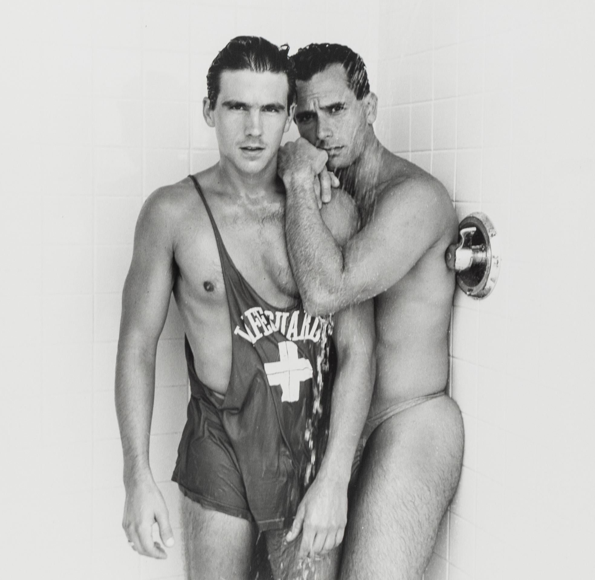 Brent et Jorge, photographie de portrait queer des années 90, noir et blanc