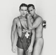 Brent and Jorge, 90s queer portrait photography, black and white