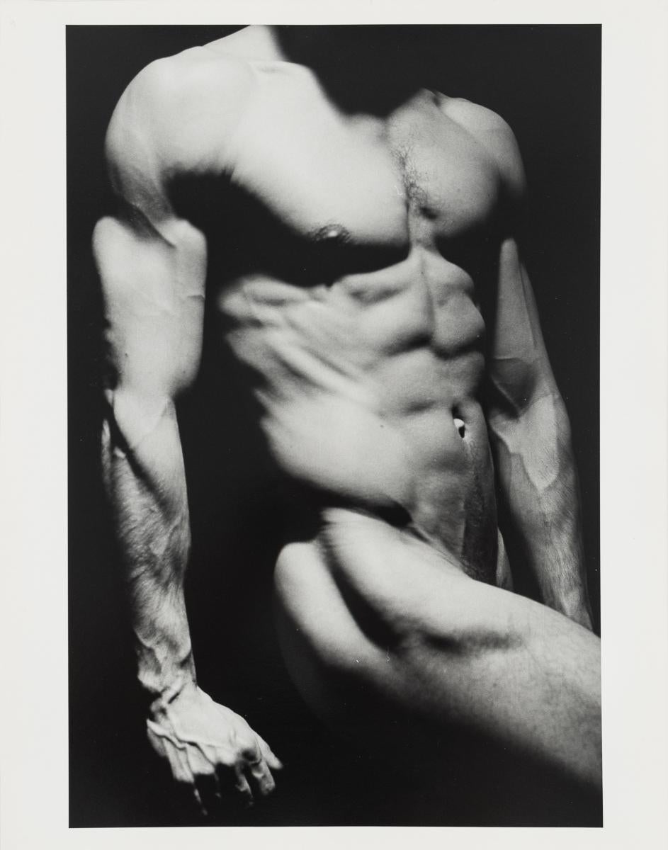Torso, black and white photograph of a man's torso by Victor Carnuccio For Sale 2