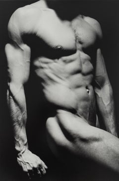 Torso, black and white photograph of a man's torso by Victor Carnuccio