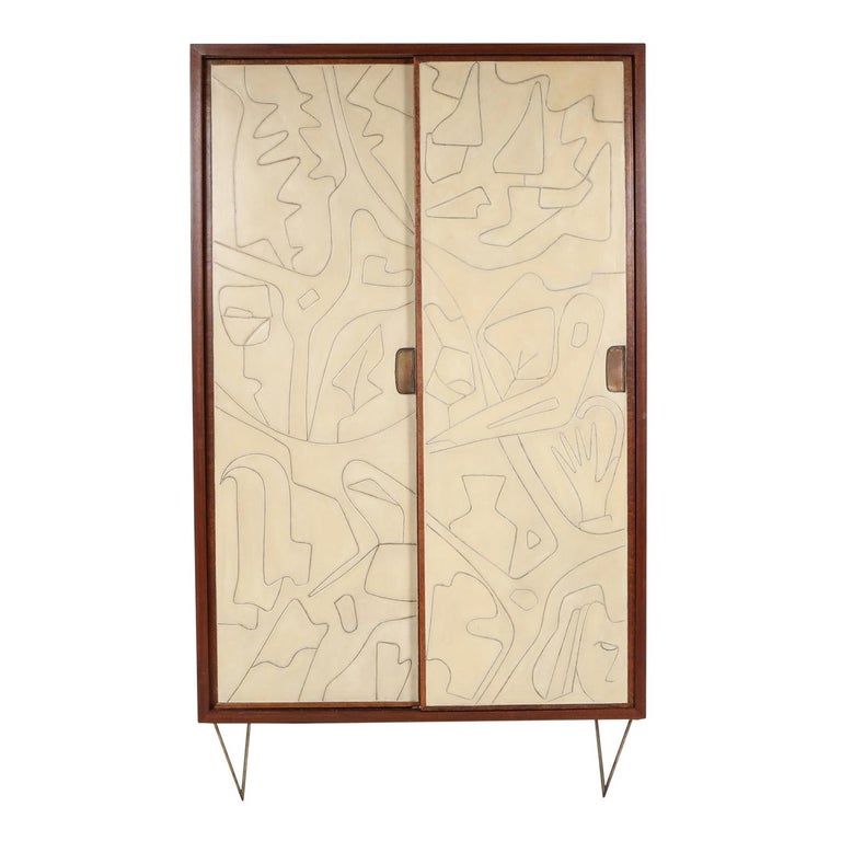 Victor Cerrato One of a Kind Case Piece, 1950s, Italy For Sale