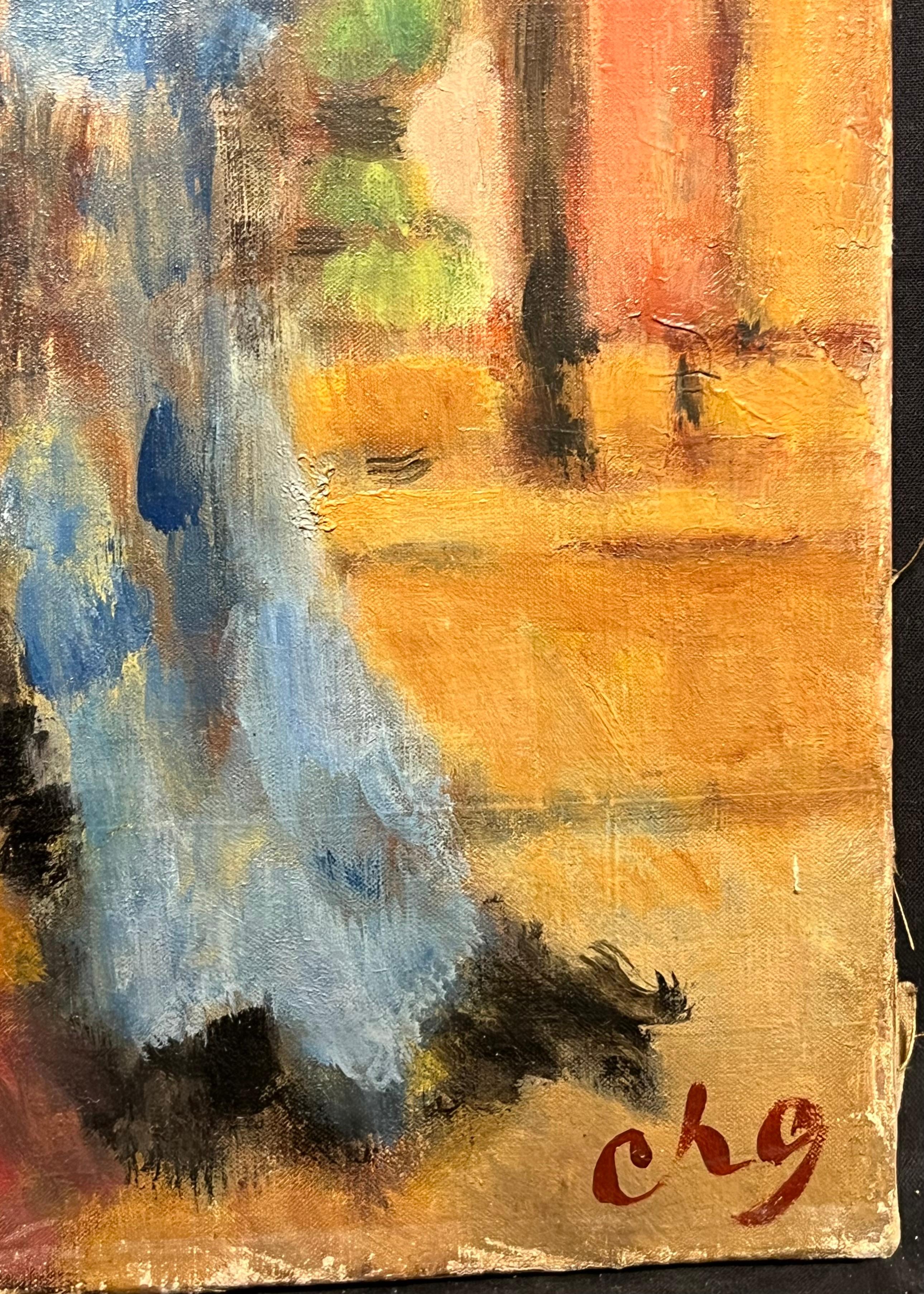 Élégant portrait de femme en tenue rococo du 19ème siècle en vente 7
