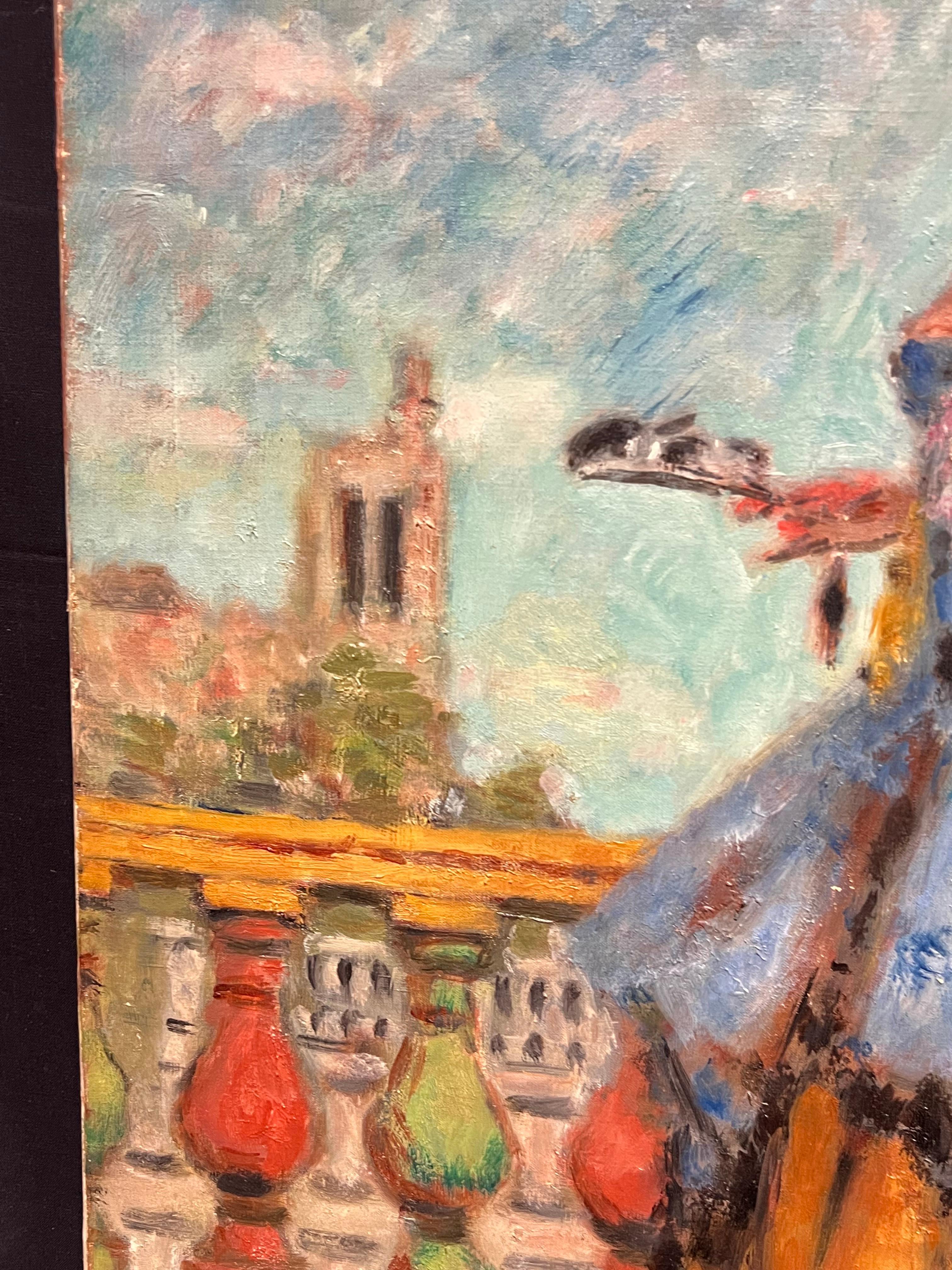 Élégant portrait de femme en tenue rococo du 19ème siècle en vente 4