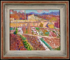 Huertos - La Sargne - Óleo postimpresionista, Paisaje de Victor Charreton