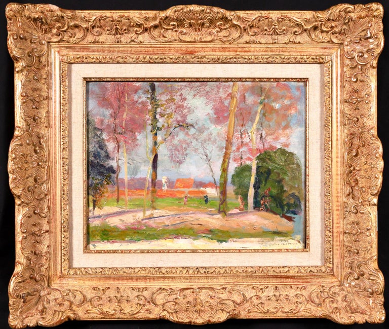 victor-charreton-figures-in-the-woods-19th-century-oil-trees-and