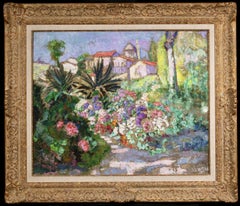 Jardi Fleuri - Paesaggio post impressionista dipinto a olio da Victor Charreton