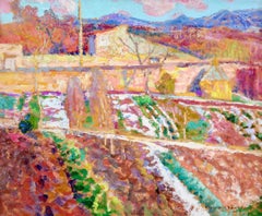 Allotments - La Sargne - Olio post-impressionista, Paesaggio di Victor Charreton