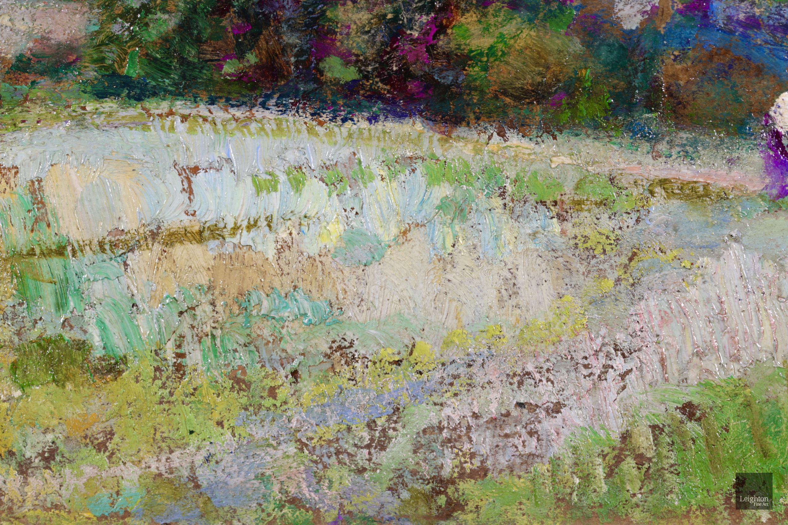Les Collines du Dauphine - Post Impressionist Oil, Landscape by Victor Charreton For Sale 9