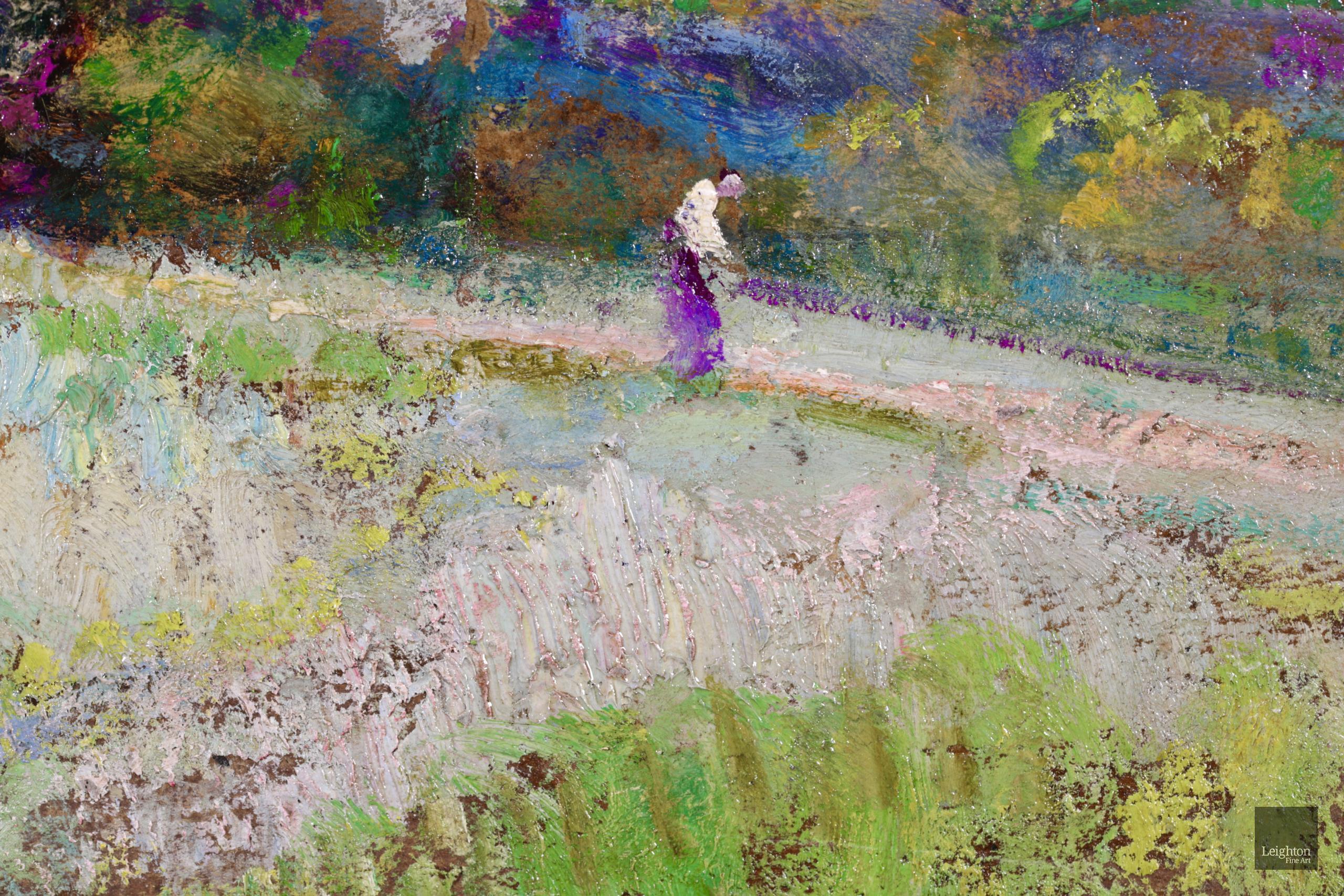 Les Collines du Dauphine - Post Impressionist Oil, Landscape by Victor Charreton For Sale 10