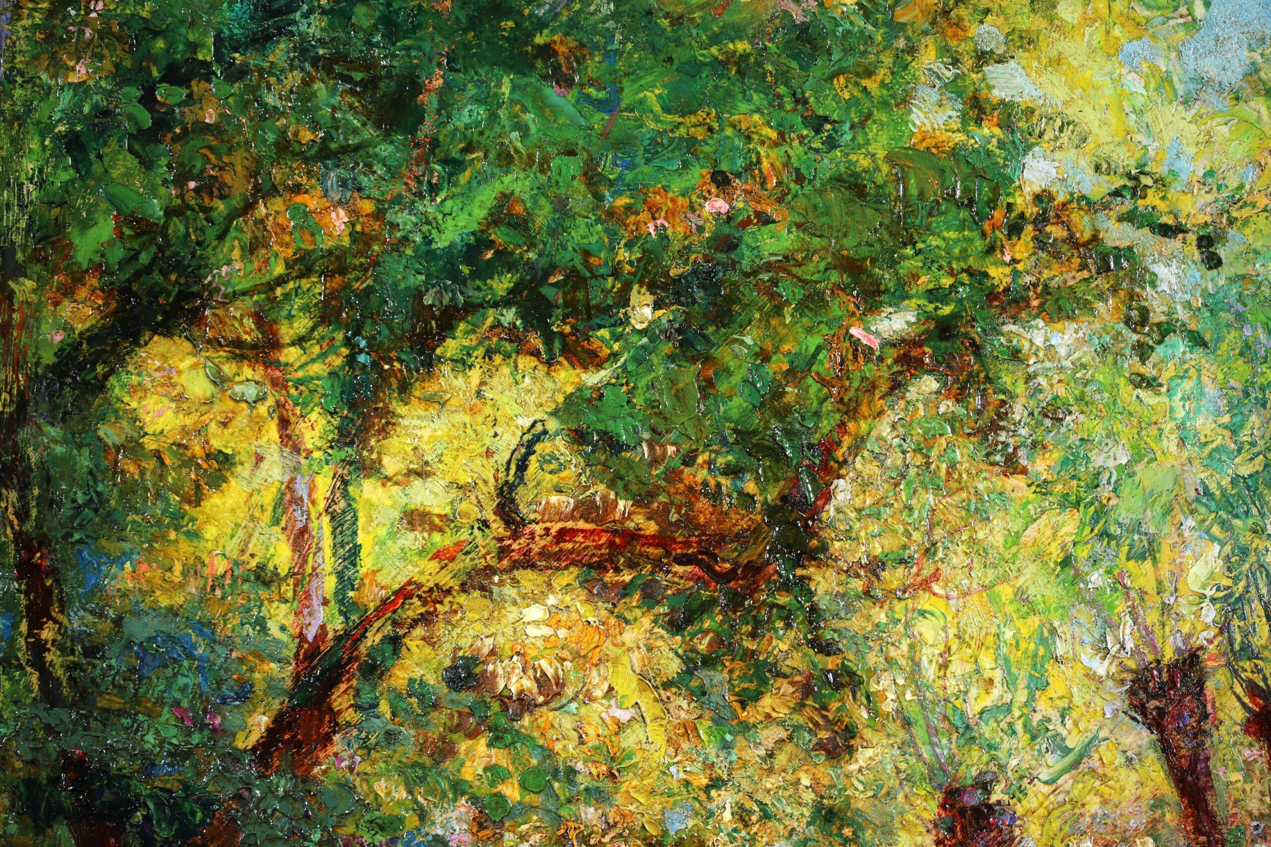 Promenade Estivale - Post Impressionist Landscape Oil by Victor Charreton For Sale 2