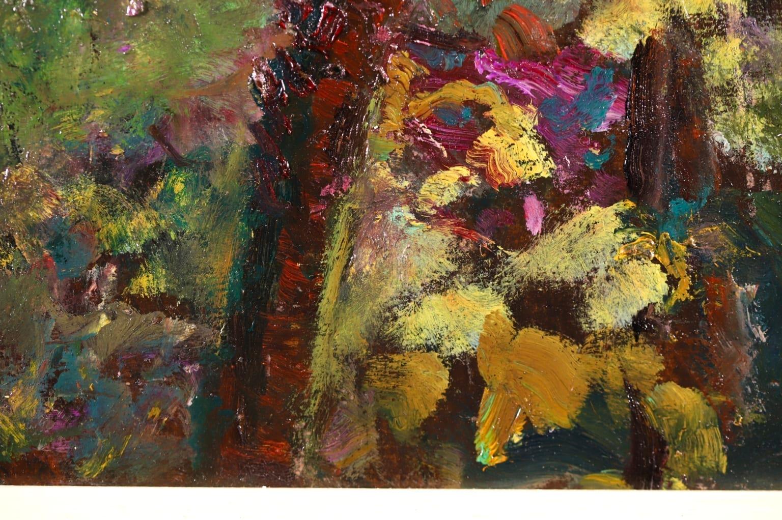 Coucher de soleil - Post Impressionist Oil, Landscape by Victor Charreton 1