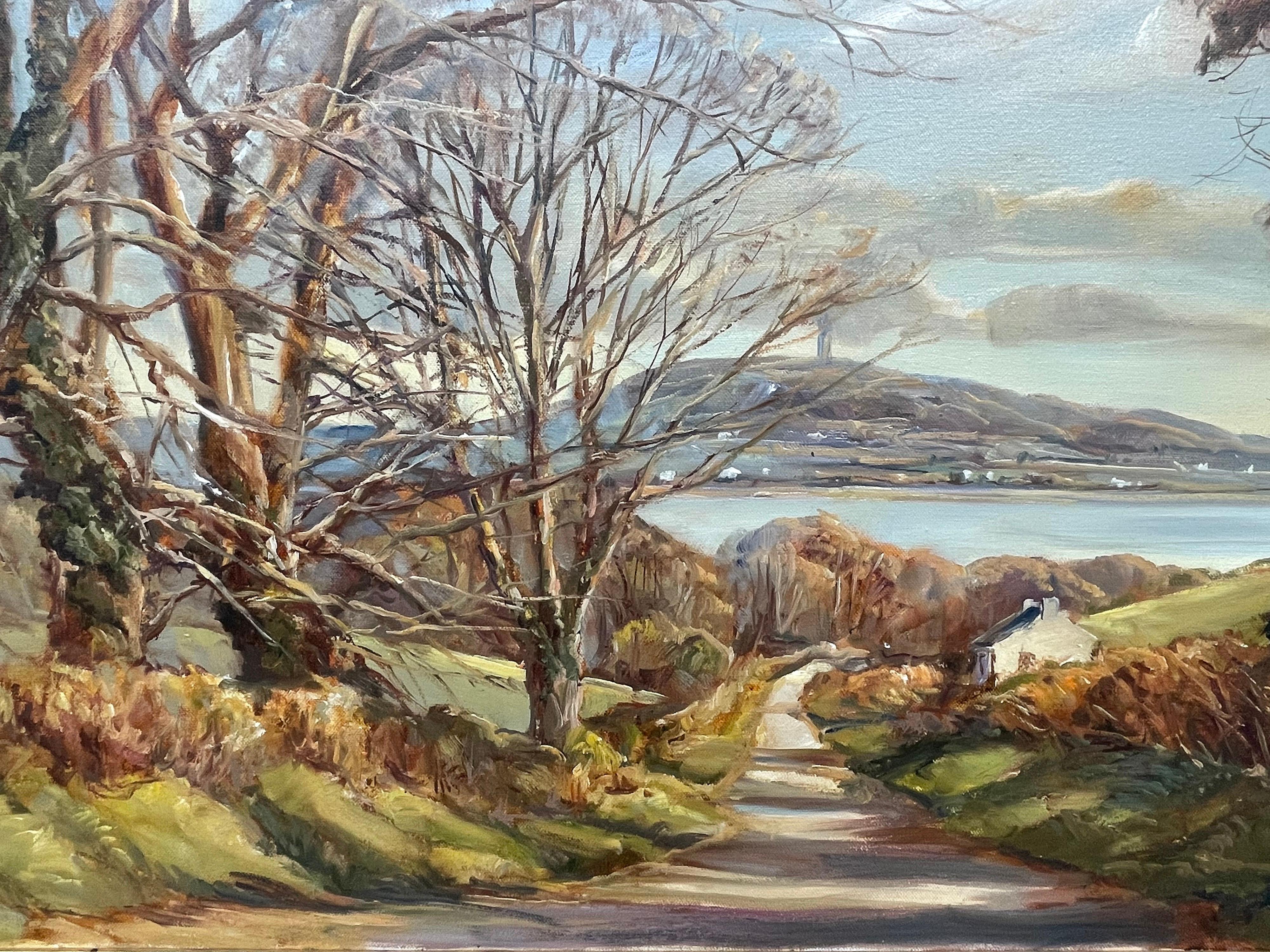 Impressionistic Oil Painting of Scrabo in the Irish Countryside by Welsh Artist 2