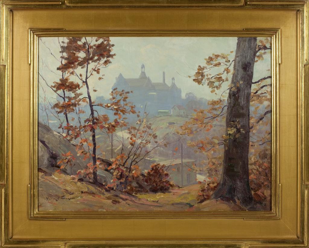 Last Leaves - Painting by Victor Coleman Anderson