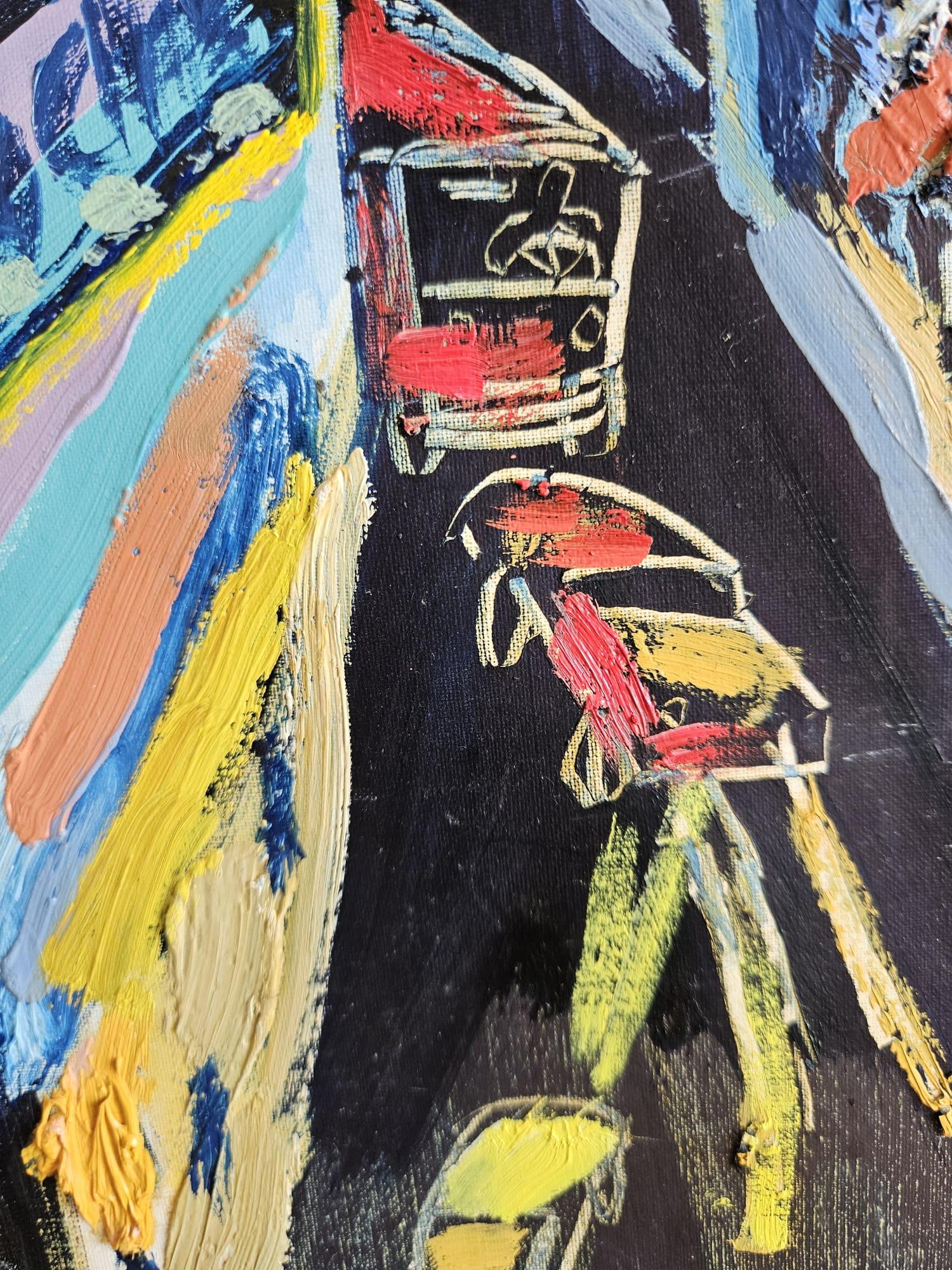 Von neun bis fünf (Abstrakt), Painting, von Victor Coll