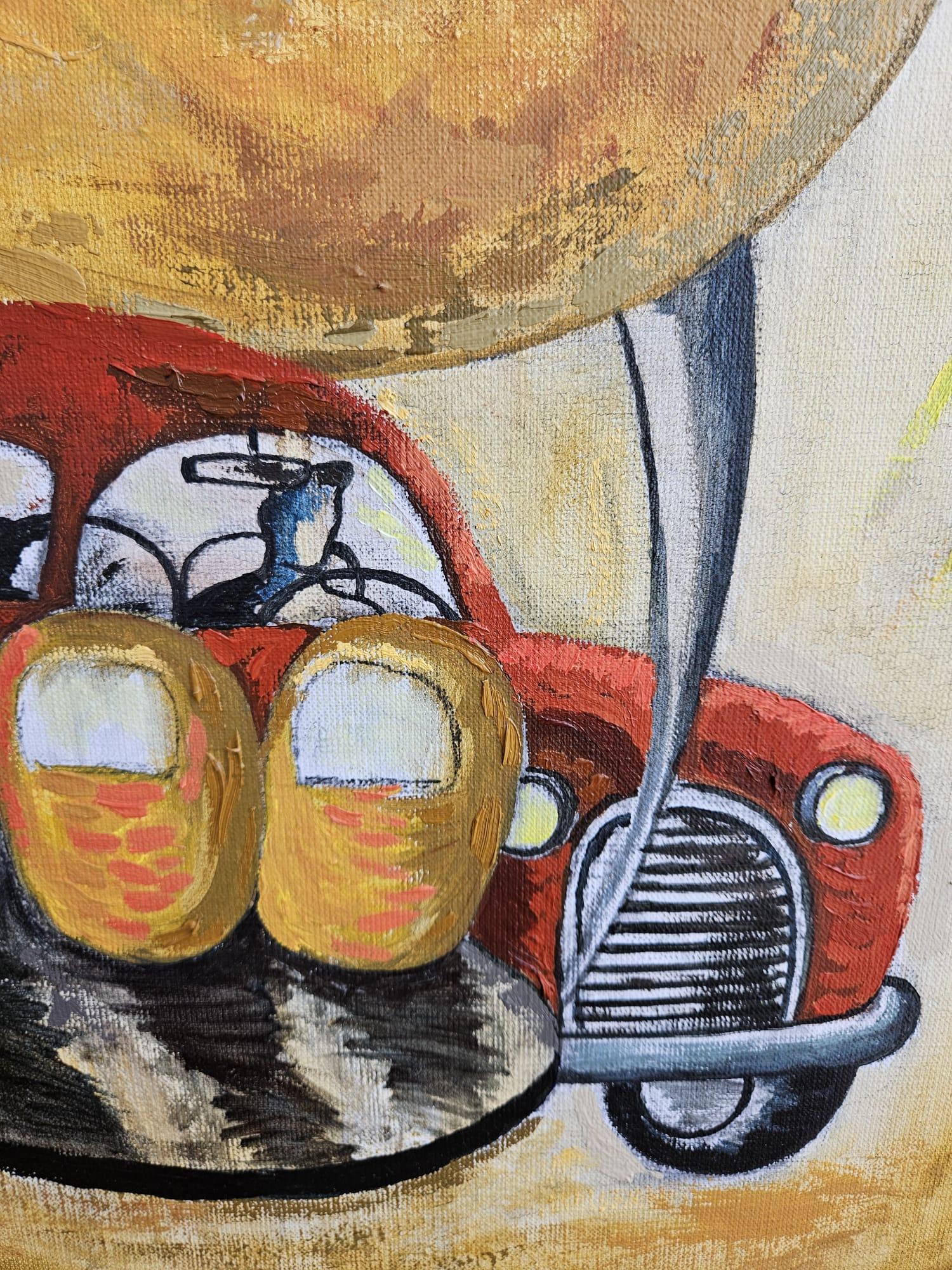La gasolinera encantada – Painting von Victor Coll