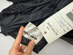 Victor Costa 1986 Campione d'epoca LBD Peplum Bow Ruched