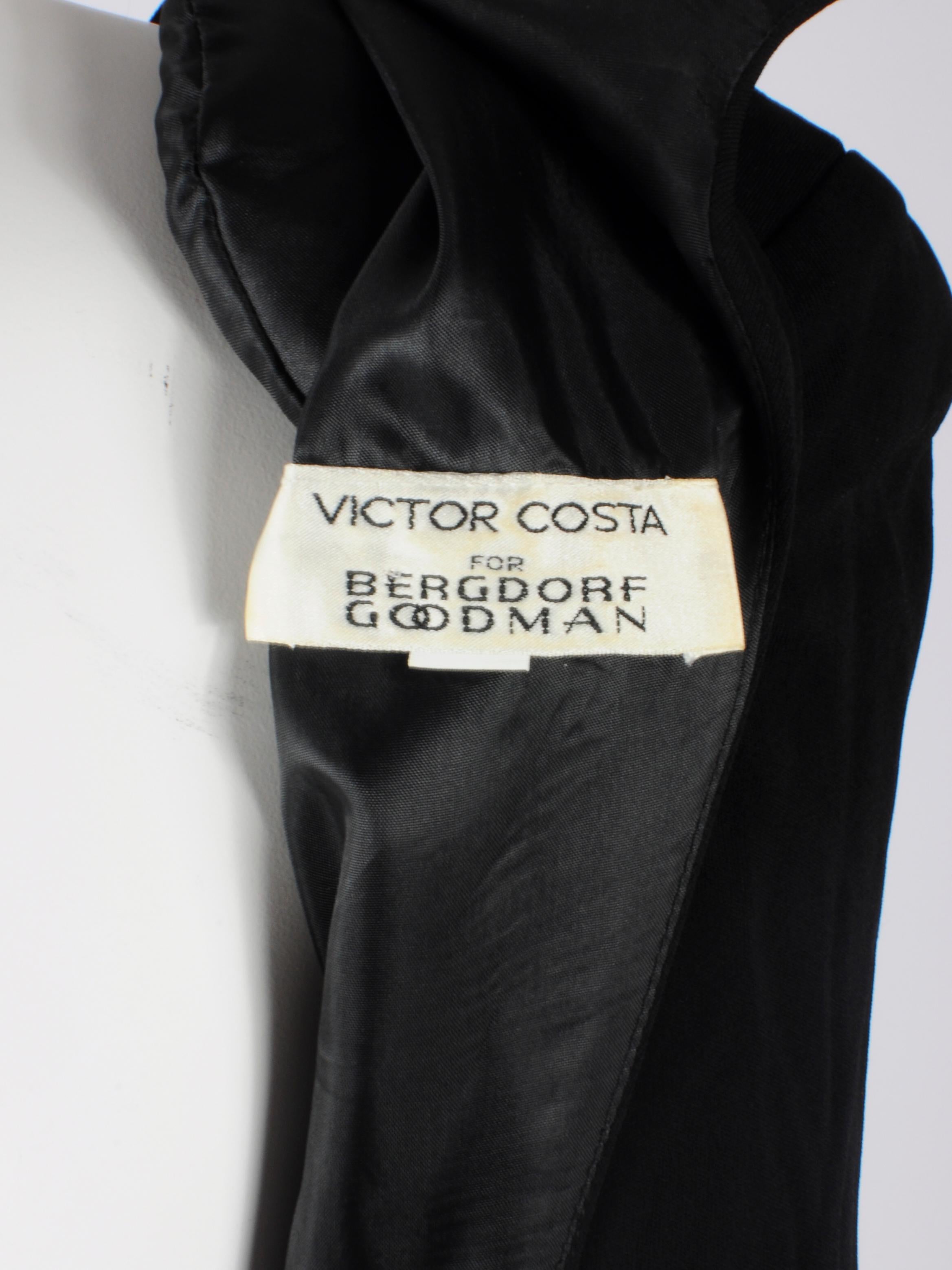 Victor Costa for Bergdorf Goodman Open Back Cocktail Dress with Tule Skirt 1980s For Sale 6
