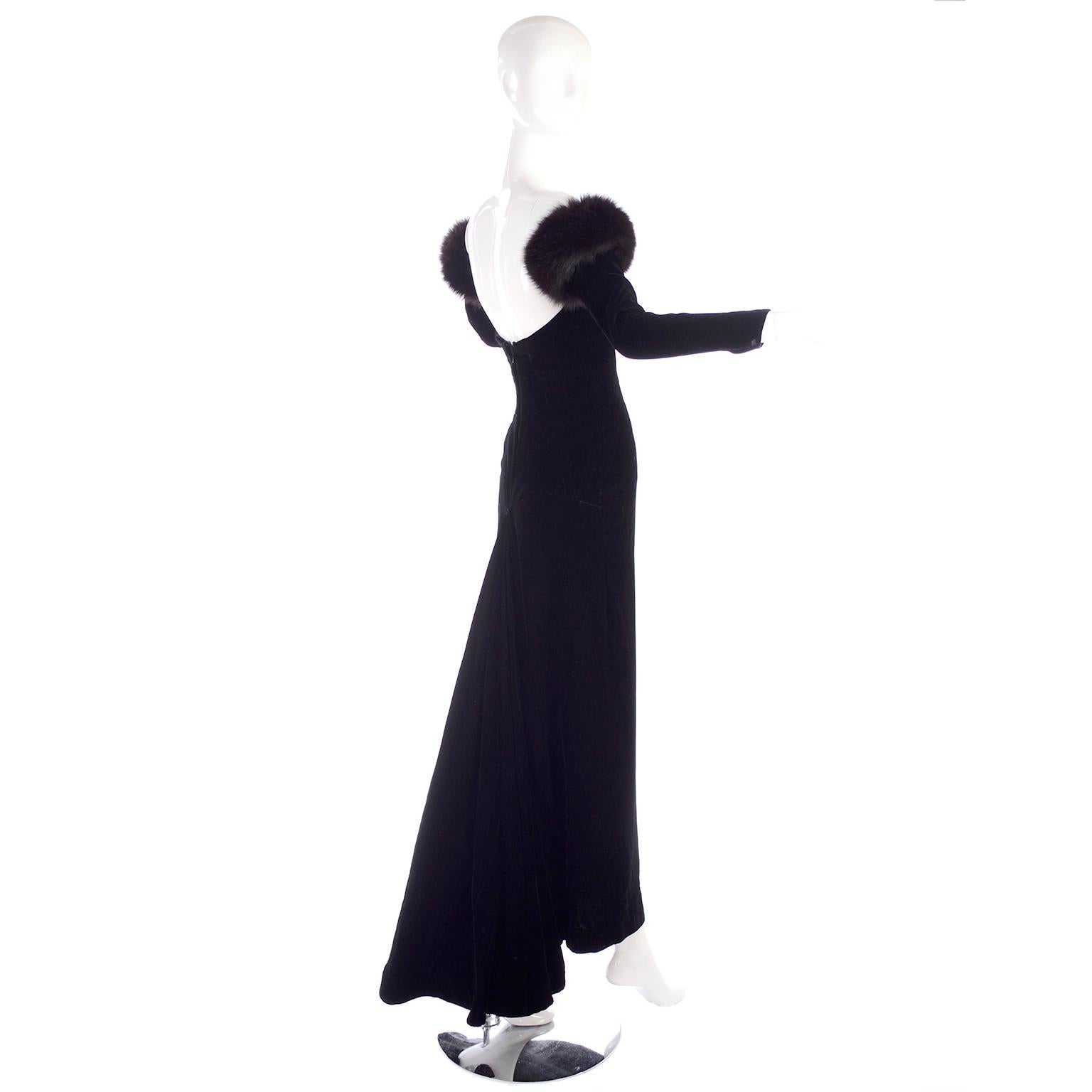 black velvet vintage dress