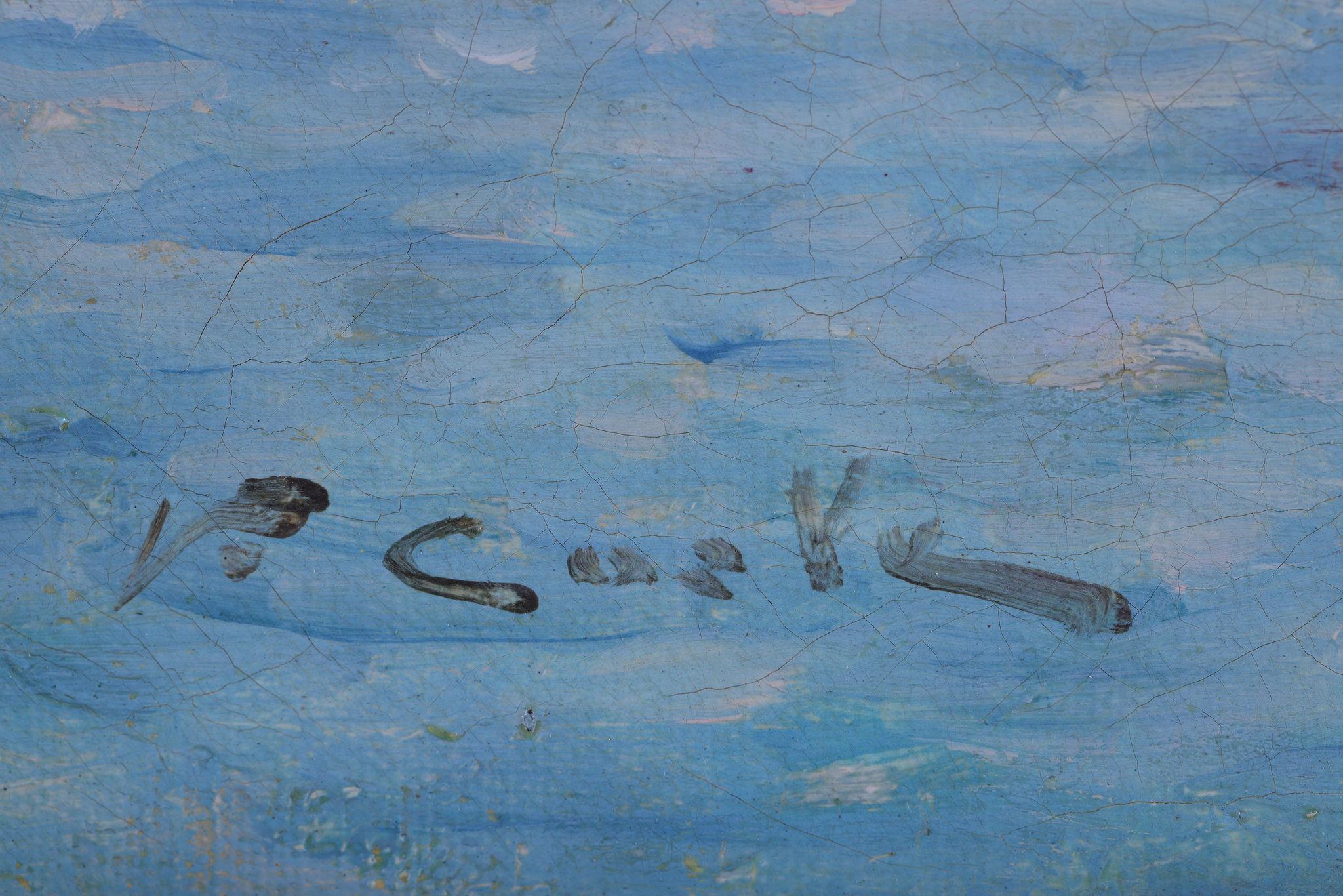 Ein Segelboot kehrt in den Hafen zurück