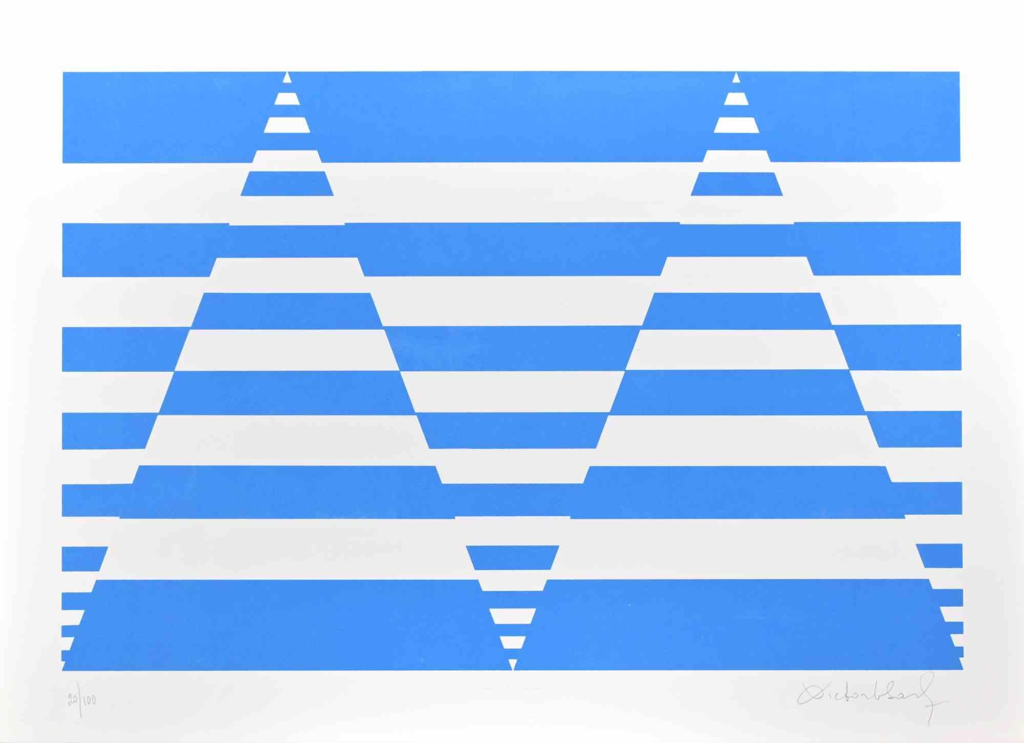 Blue Composition in a screenprint realized by Victor Debach in 1970s.

50x70 cm.

Limited edition of 100.

Handsigned in pencil on the right lower margin.

Excellent condition.