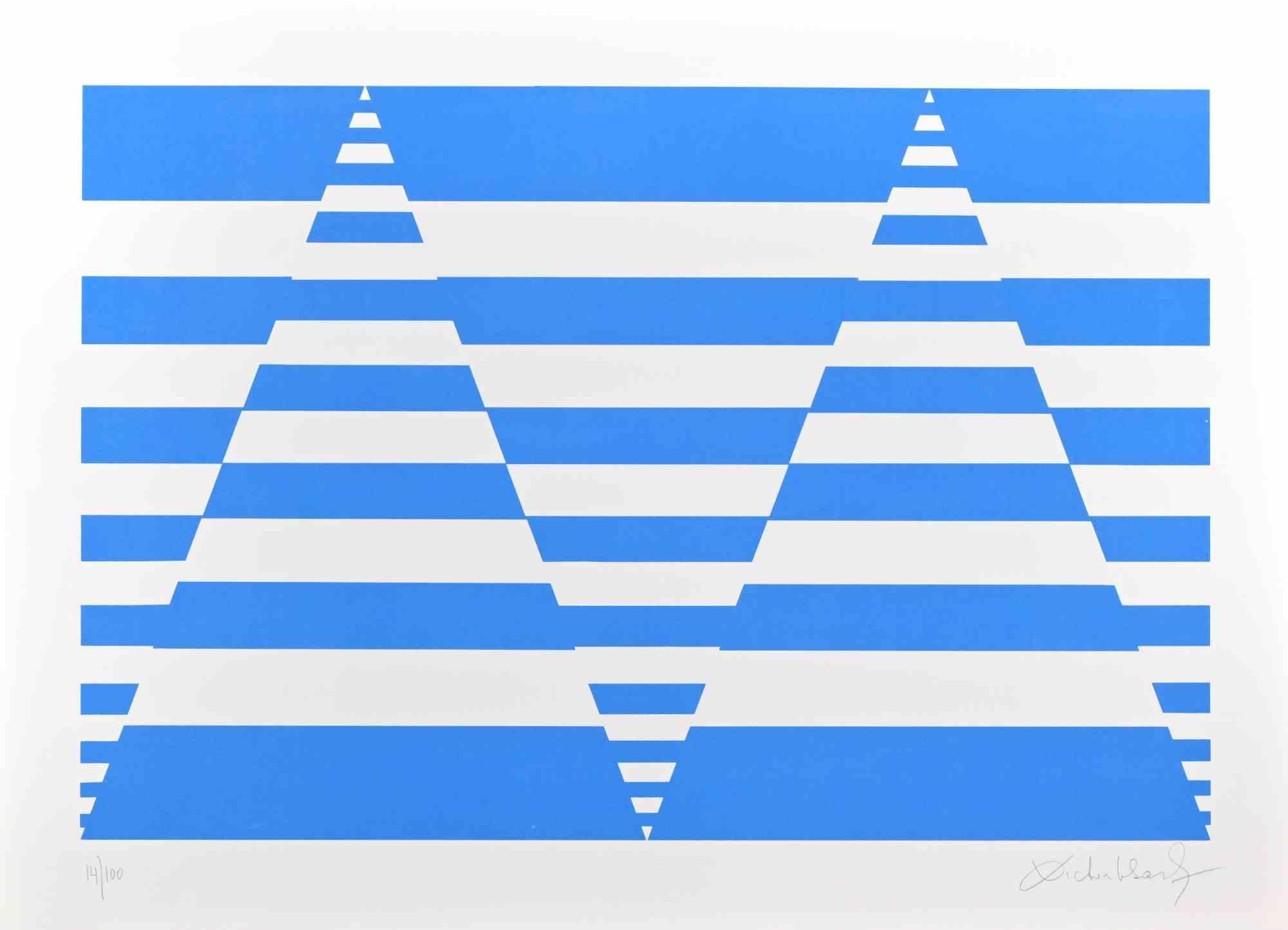 Blue Composition in a screenprint realized by Victor Debach in 1970s.

50x70 cm.

Limited edition of 100.

Handsigned in pencil on the right lower margin.

Excellent condition.