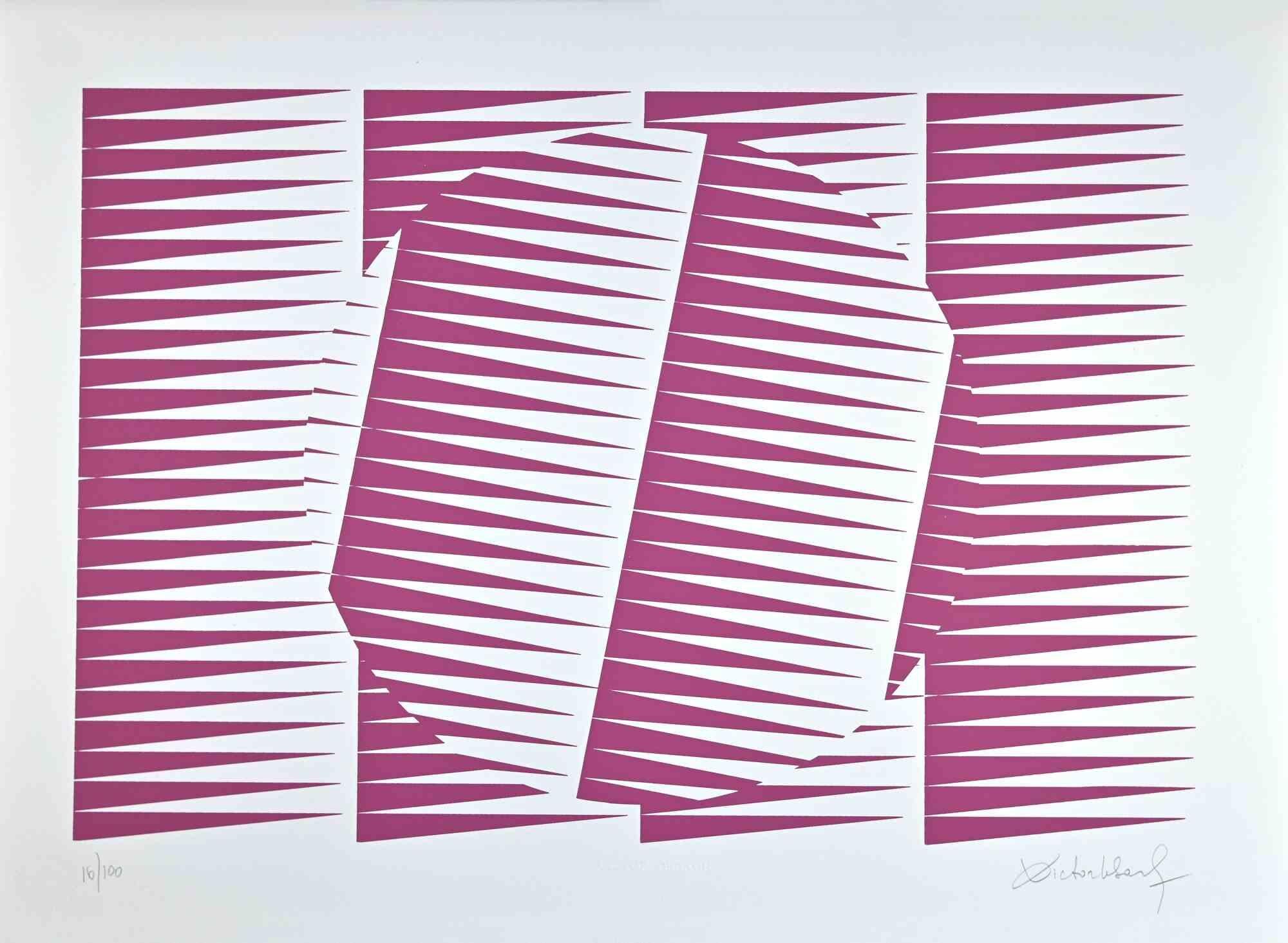 Screen print on paper realized by Victor Debach in 1970s.

Hand signed and numbered in pencil.

Edition of 100.

Very good condition.