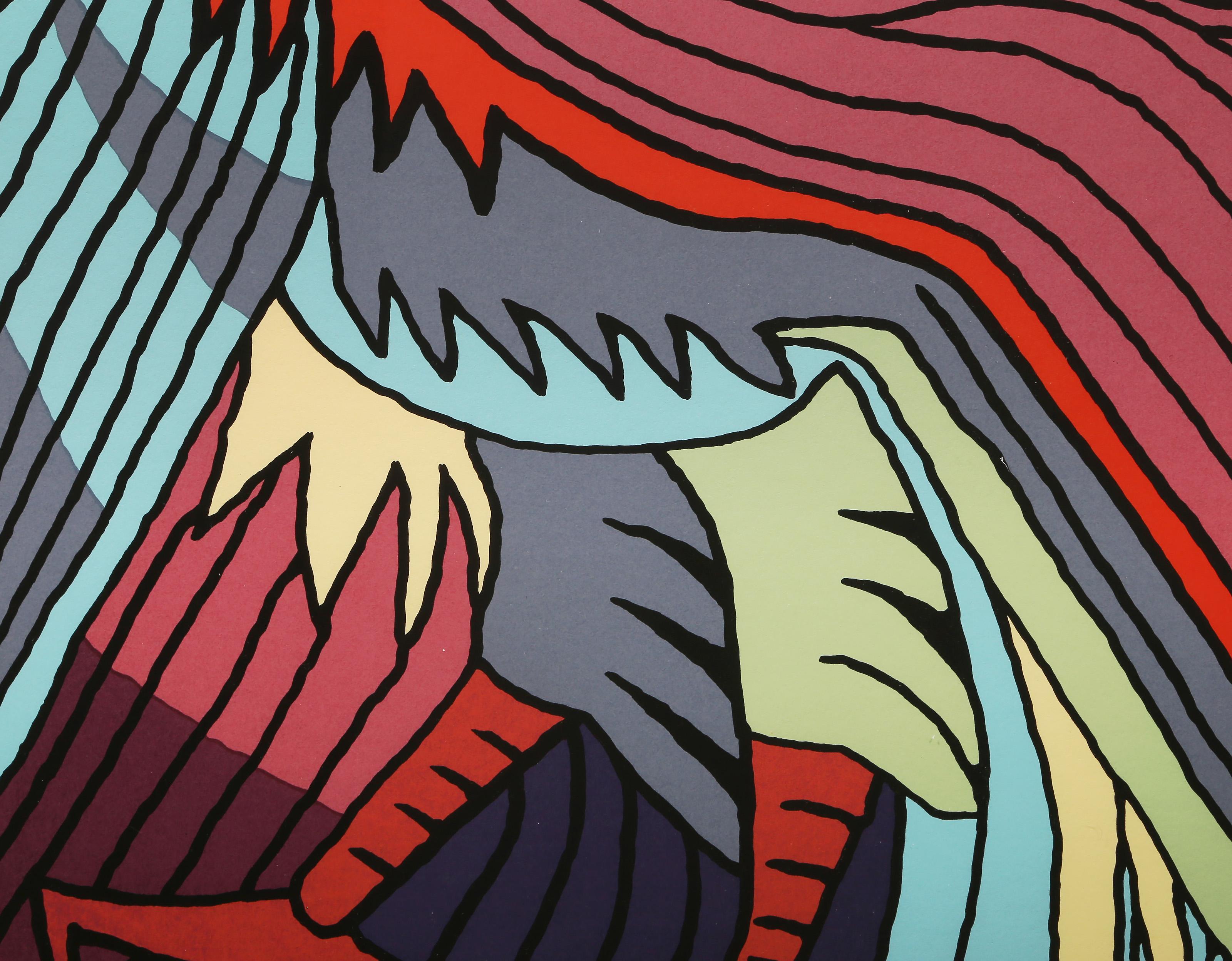 Baby Condor, Folk Art Screenprint by Victor Delfin For Sale 2