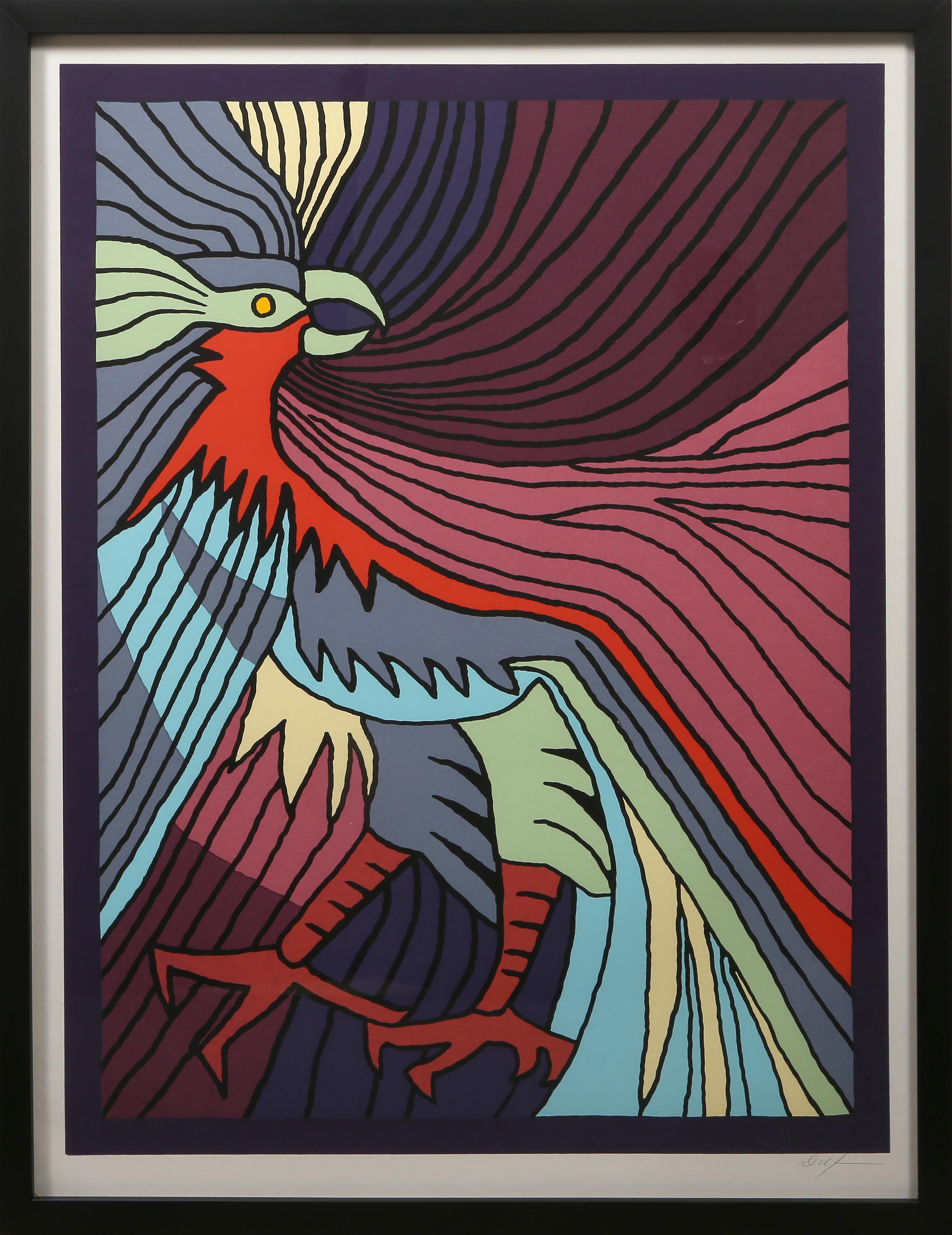 Baby Condor, sérigraphie d'art populaire de Victor Delfin