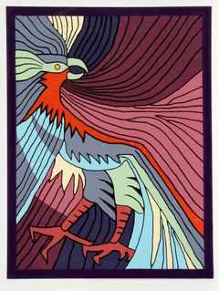 Baby Condor, Peruvian Art by Victor Delfin 1979