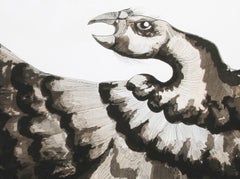 Condor II, Folk Art Etching by Victor Delfin