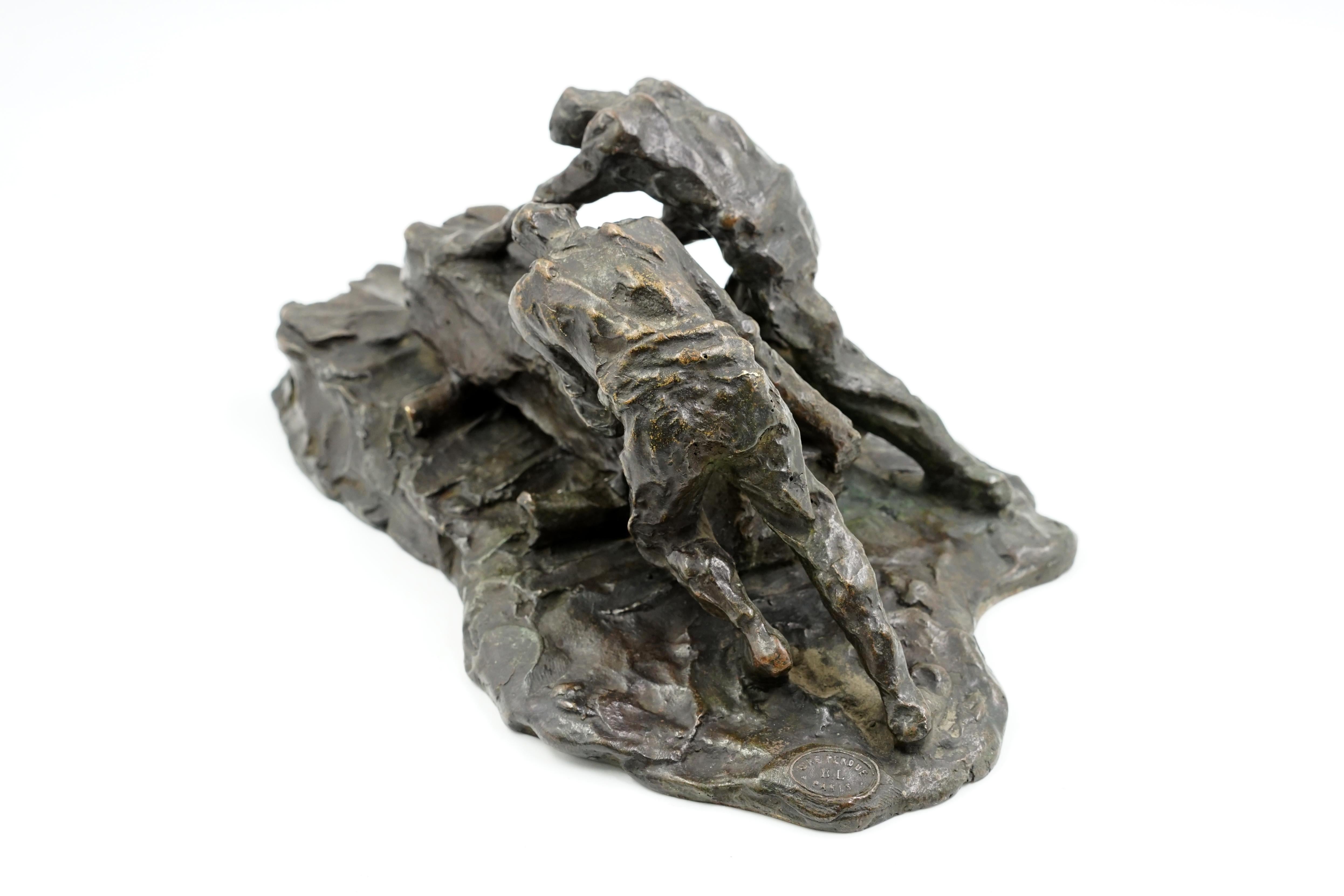 Neoclassical Victor Demanet Bronze Sculpture For Sale