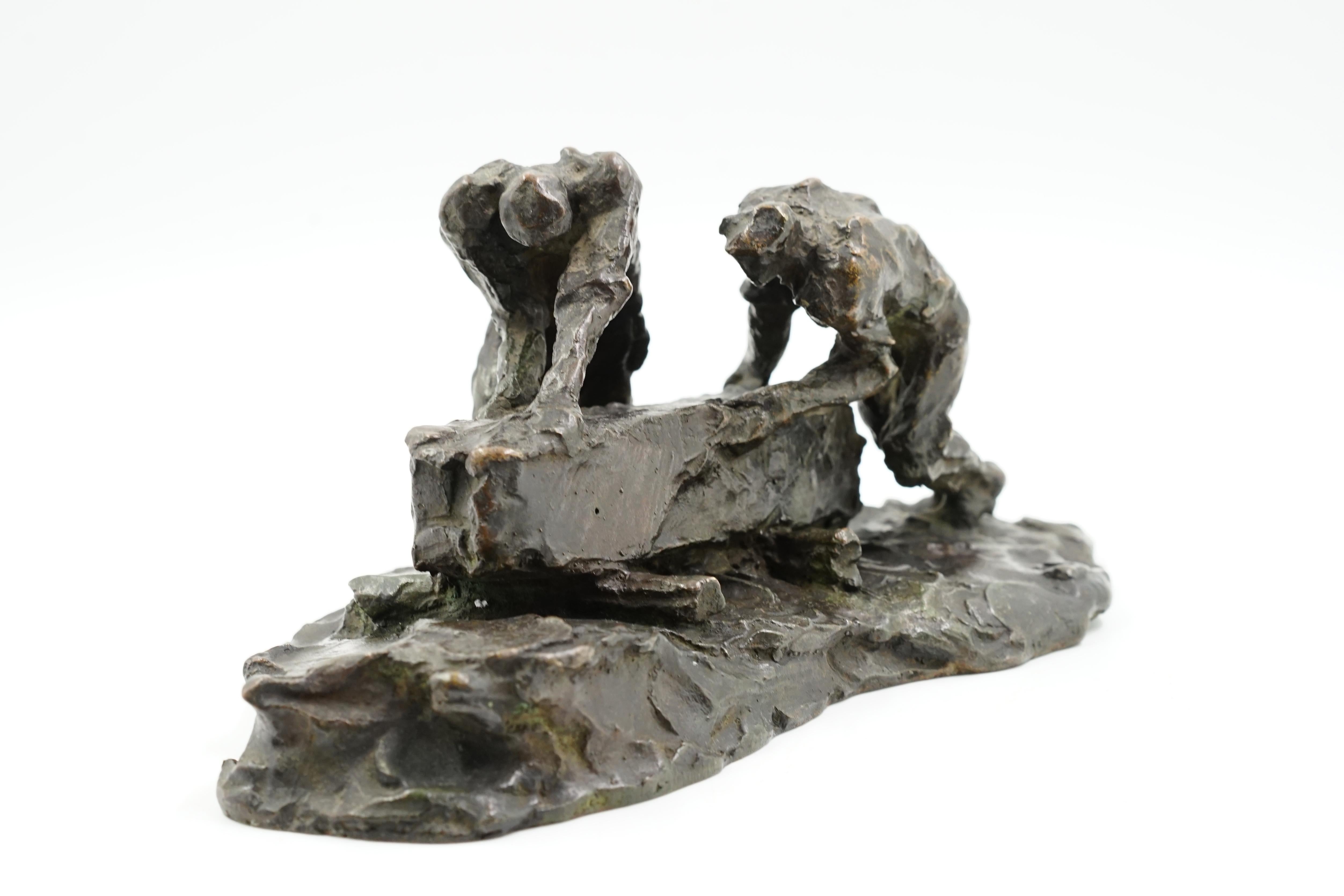 French Victor Demanet Bronze Sculpture For Sale