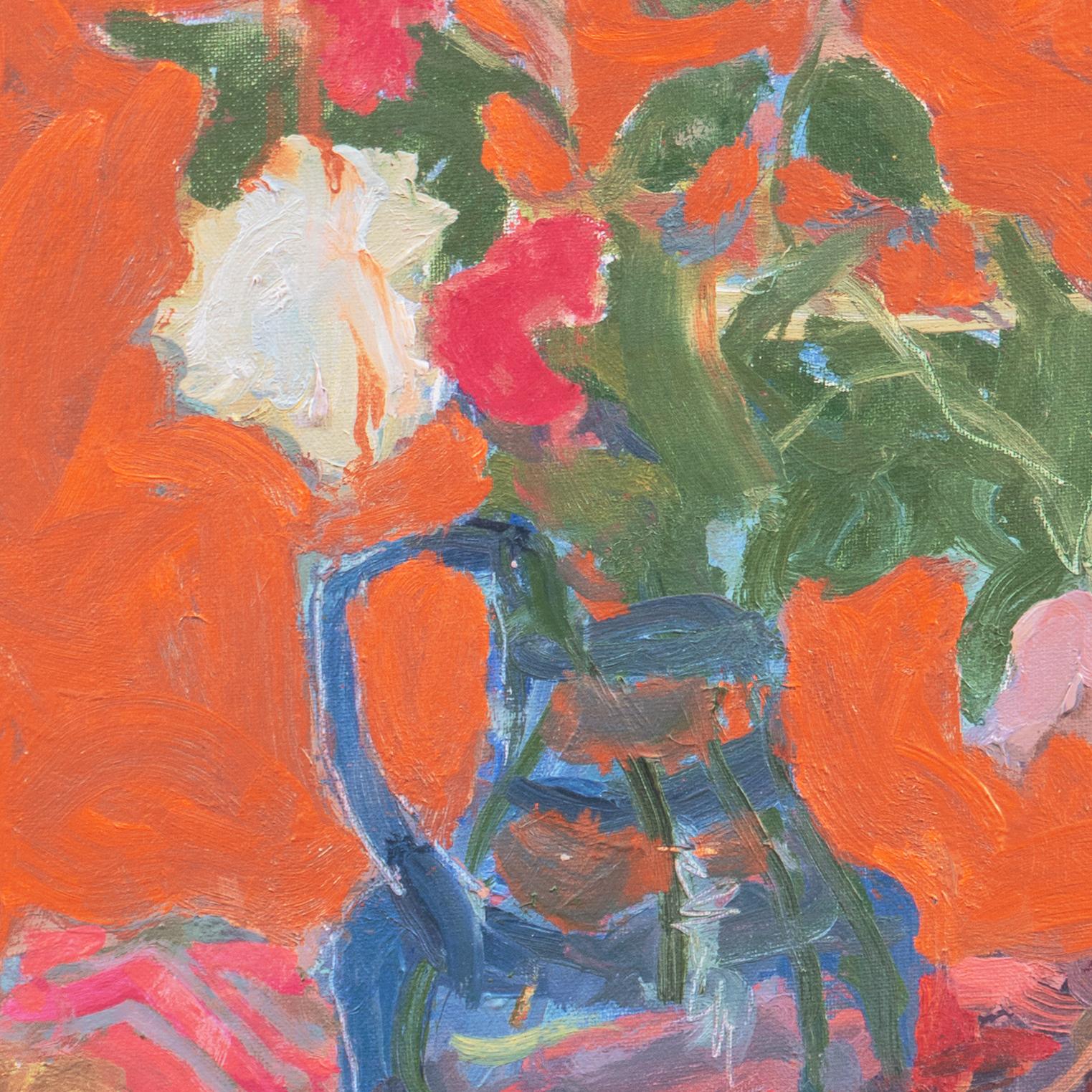 'Pink Roses in a Blue Jug', Paris, Louvre, Académie Chaumière, Carmel California 4
