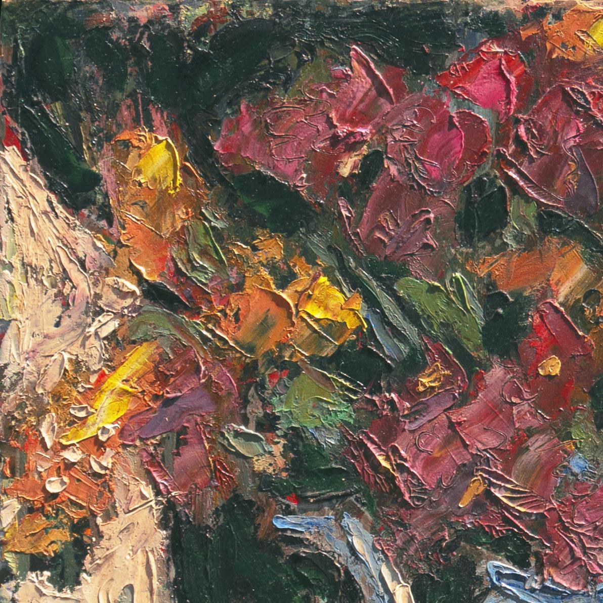 'Flowers in a Blue Teapot', Paris, Louvre, Académie Chaumière, California, LACMA For Sale 4