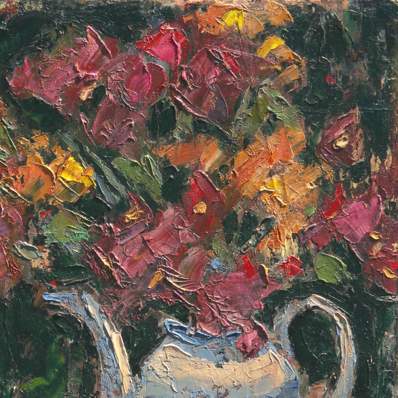 'Flowers in a Blue Teapot', Paris, Louvre, Académie Chaumière, California, LACMA For Sale 5