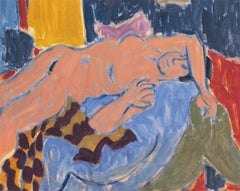 Nudo reclinato in un interno", Post-Impressionista californiano, Louvre, LACMA, SFAA