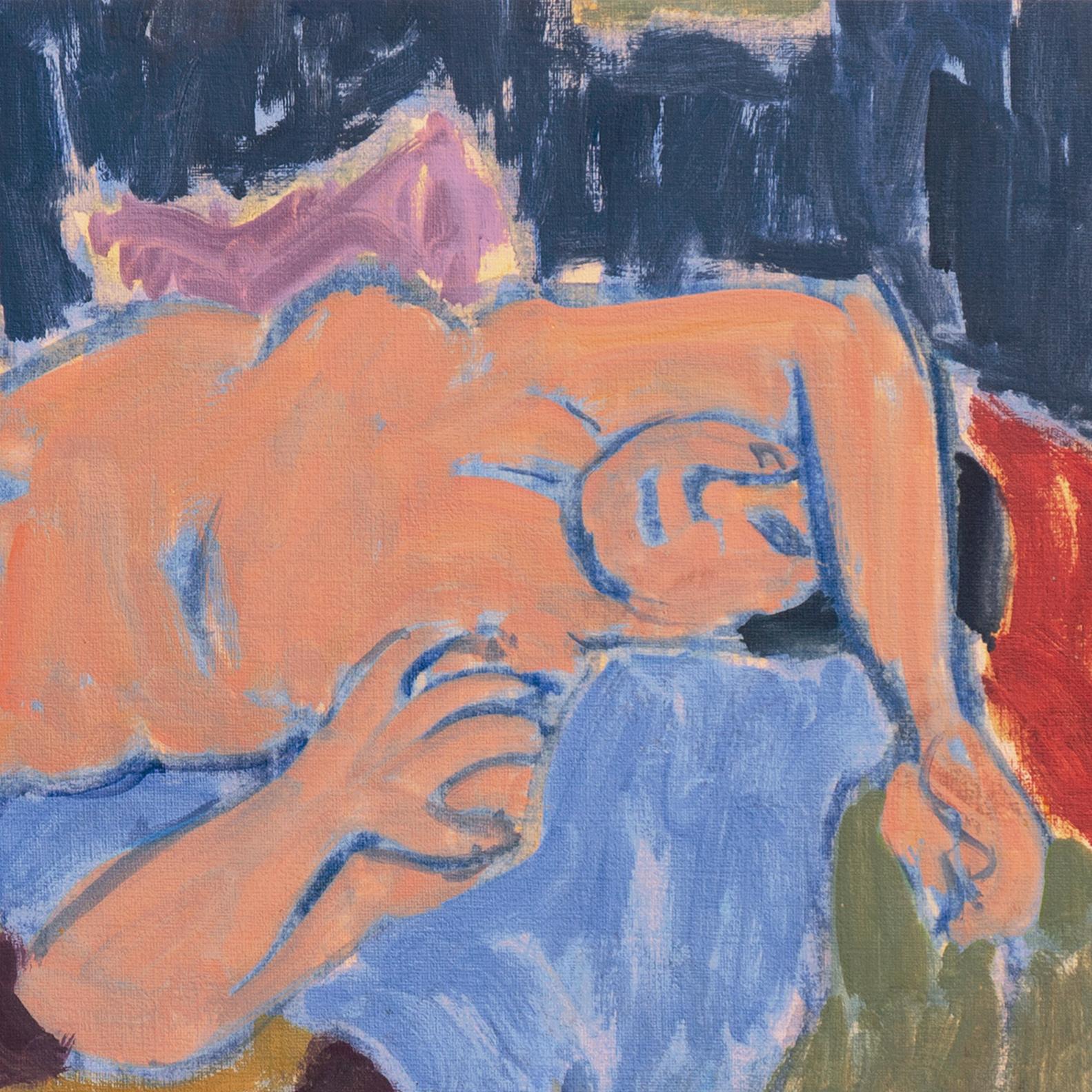 Peint vers 1955 par Victor Di Gesu (américain, 1914-1988) et portant au verso le cachet de la succession.
Dimensions du cadre : 21 H x 1.5 D x 24.75 W pouces

Lauréat du prix Othon Friesz, Victor di Gesu a d'abord fréquenté le Los Angeles Art Center