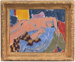 'Reclining Nude in Interior', California Post-Impressionist, Louvre, LACMA, SFAA