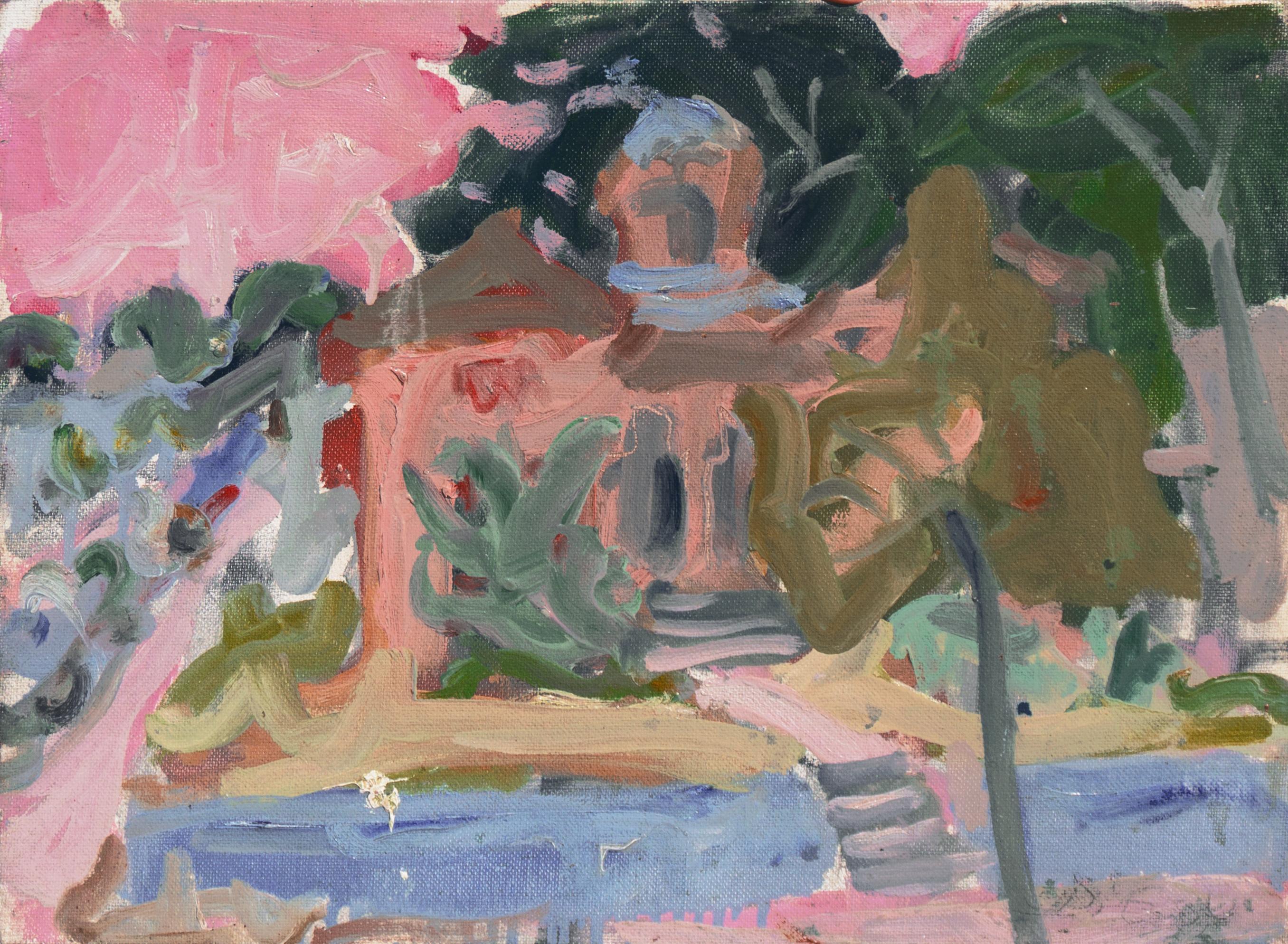Victor Di Gesu Landscape Painting - 'Point Pinos Lighthouse', Paris, Louvre, Salon d'Automne, LACMA, SFAA, Carmel