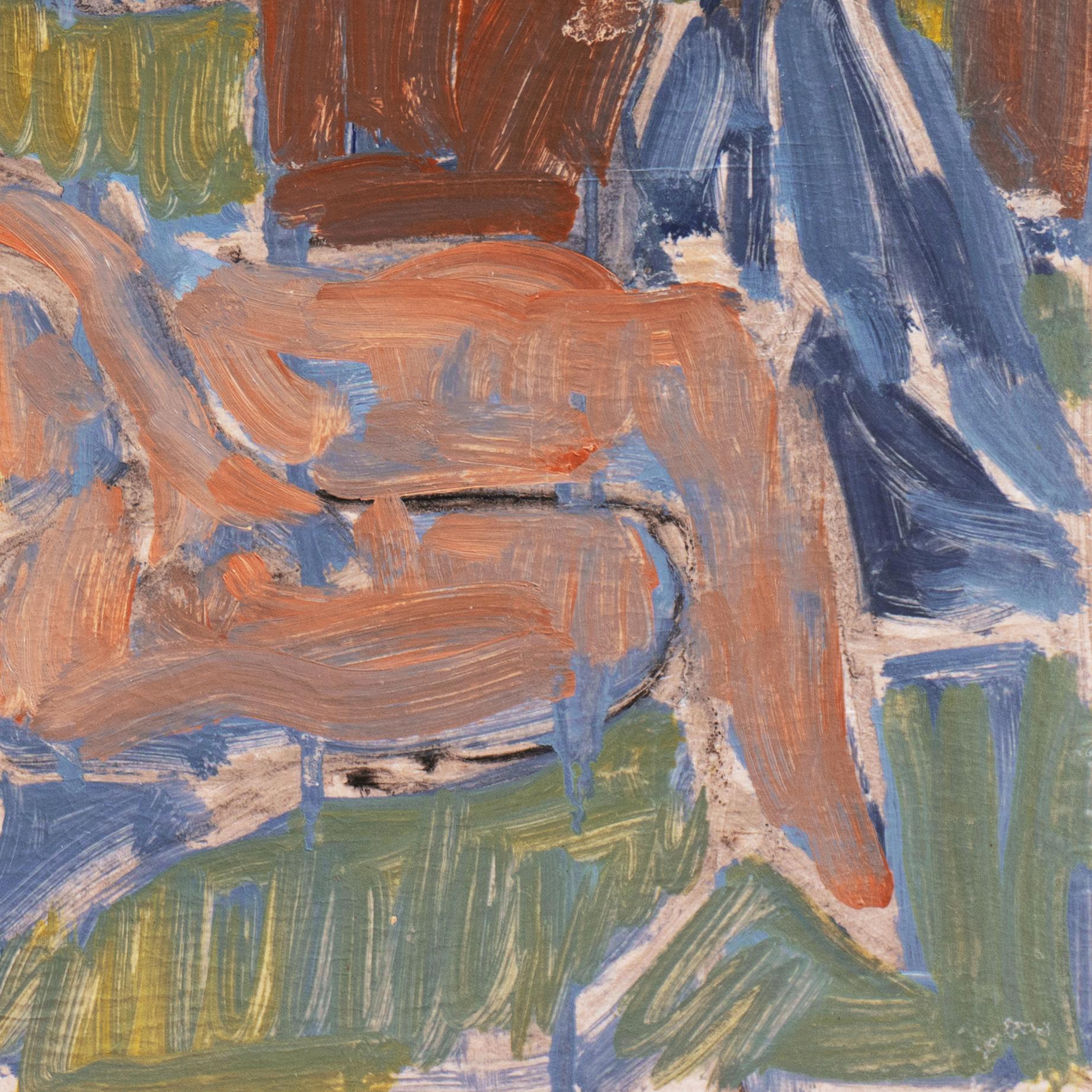 'Reclining Nude', Paris, Louvre, Salon d'Automne, Ac. Chaumière, LACMA, SFAA - Painting Posimpresionista de Victor Di Gesu